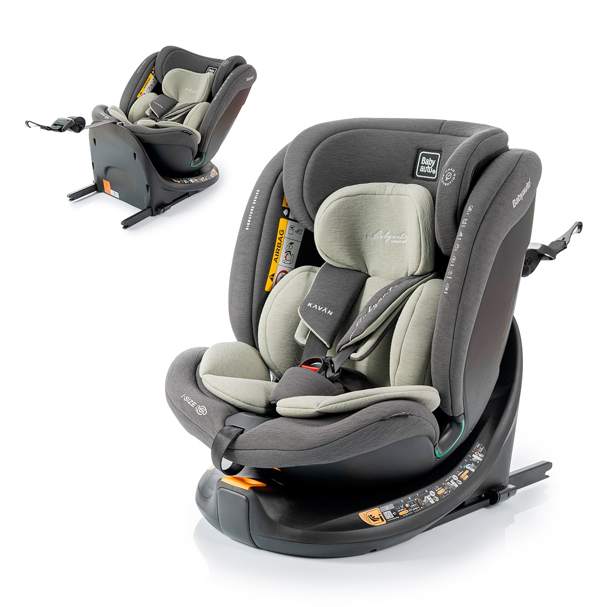 Imagen 2 de Silla de coche KAVAN IF-IX (40-150cm) Babyauto Signature - Gris Gris