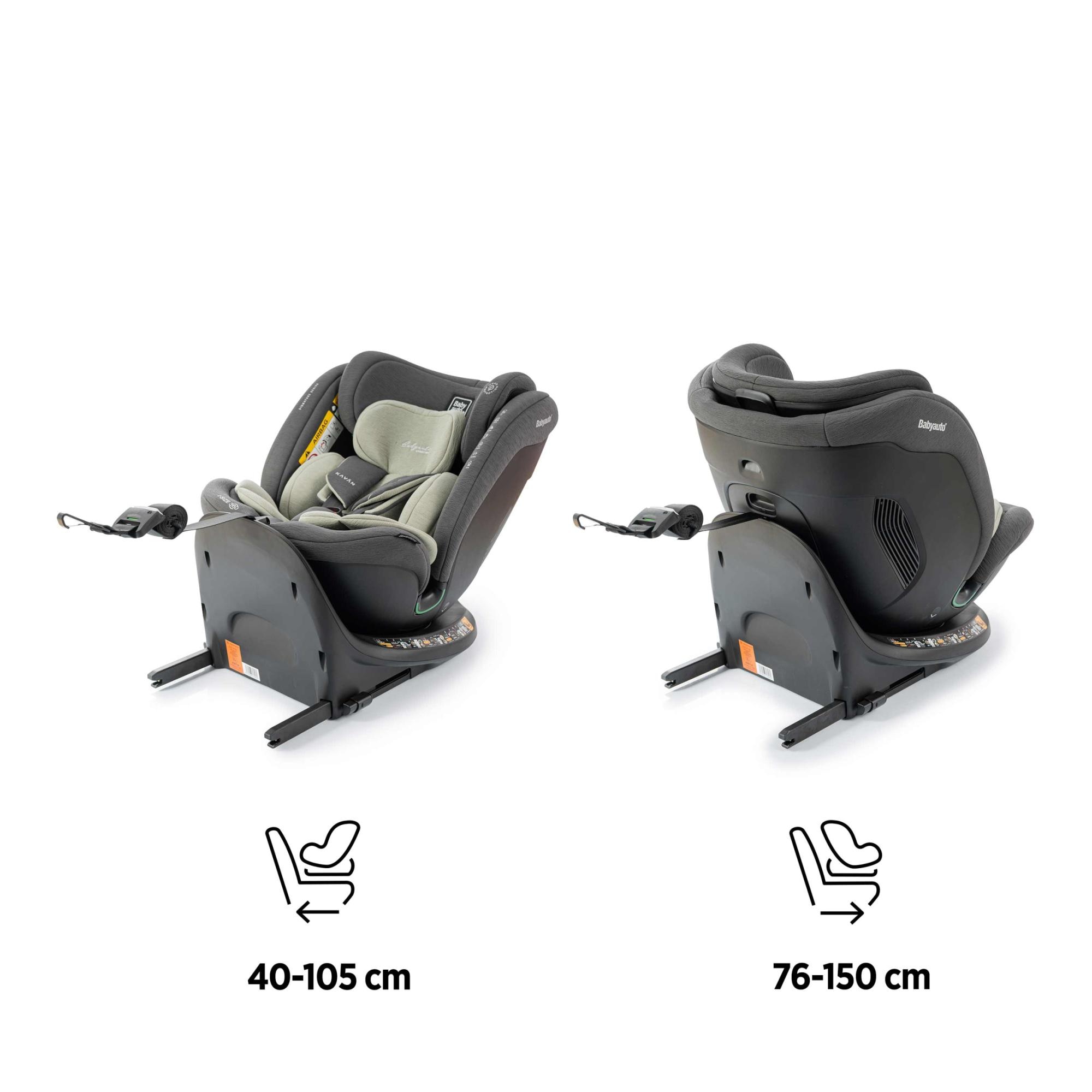 Imagen 3 de Silla de coche KAVAN IF-IX (40-150cm) Babyauto Signature - Gris Gris