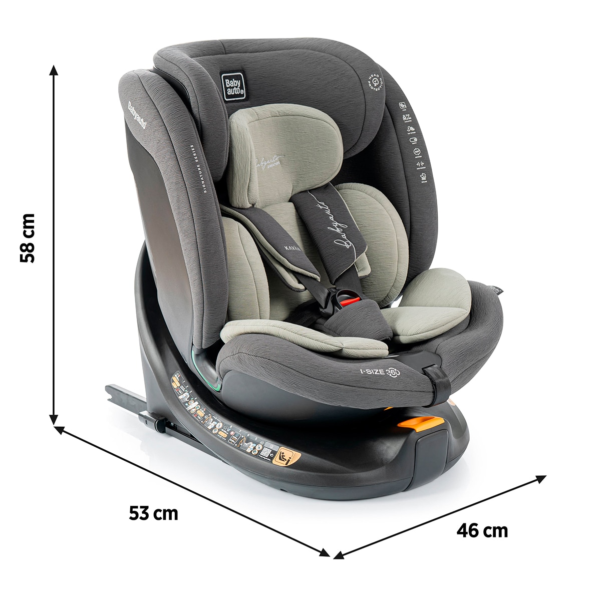 Imagen 7 de Silla de coche KAVAN IF-IX (40-150cm) Babyauto Signature - Gris Gris