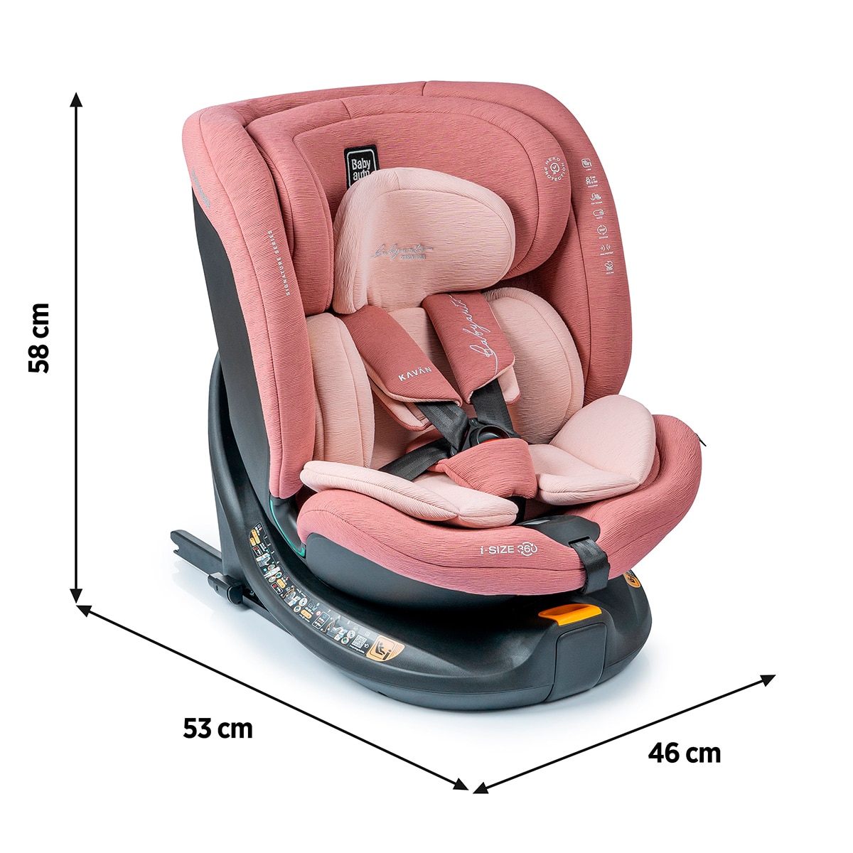 Cadeira Auto KAVAN IF-IX (40-150 cm) Babyauto Signature Laranja-8