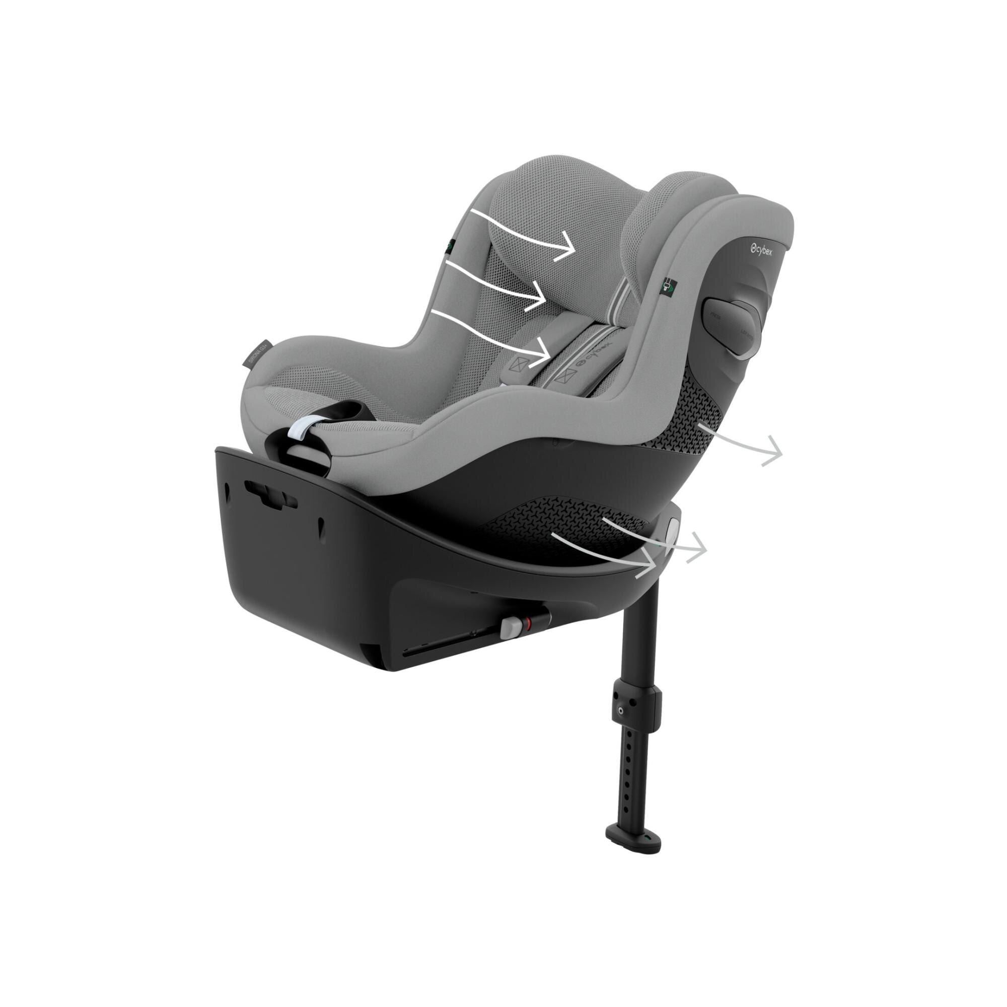 Silla de coche CYBEX Sirona G3 Plus (40 - 105 cm) - Gris Natural Gris Natural-8