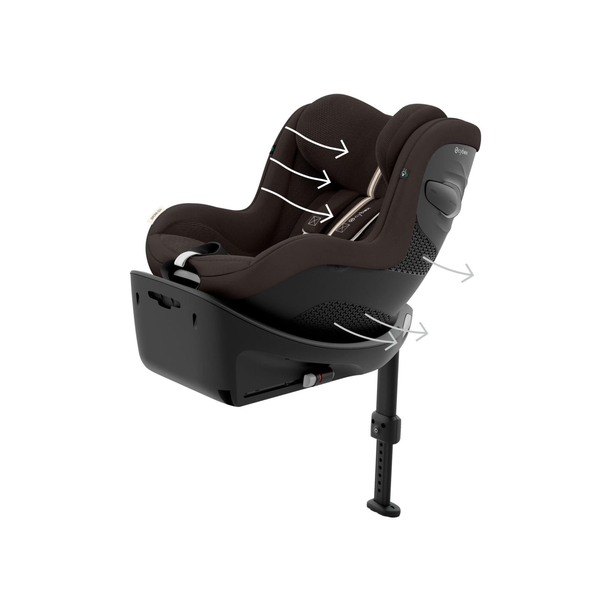 Silla de coche CYBEX Sirona G3 Plus (61 - 105 cm) - Marrón oscuro Marrón oscuro-8
