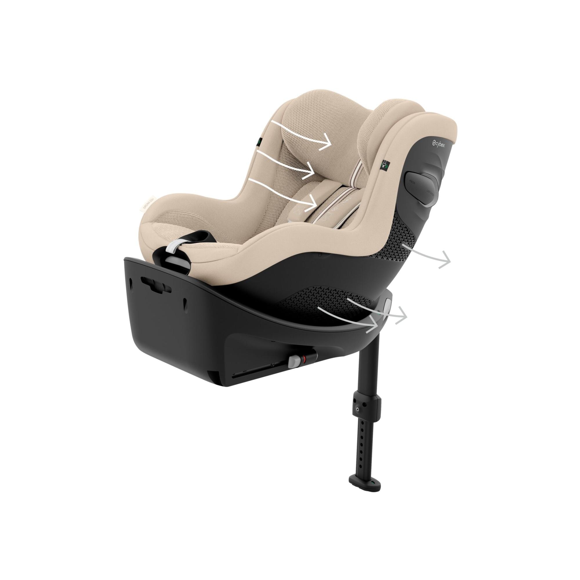 Silla de coche CYBEX Sirona G3 Plus (61 - 105 cm) - Beige Beige-8