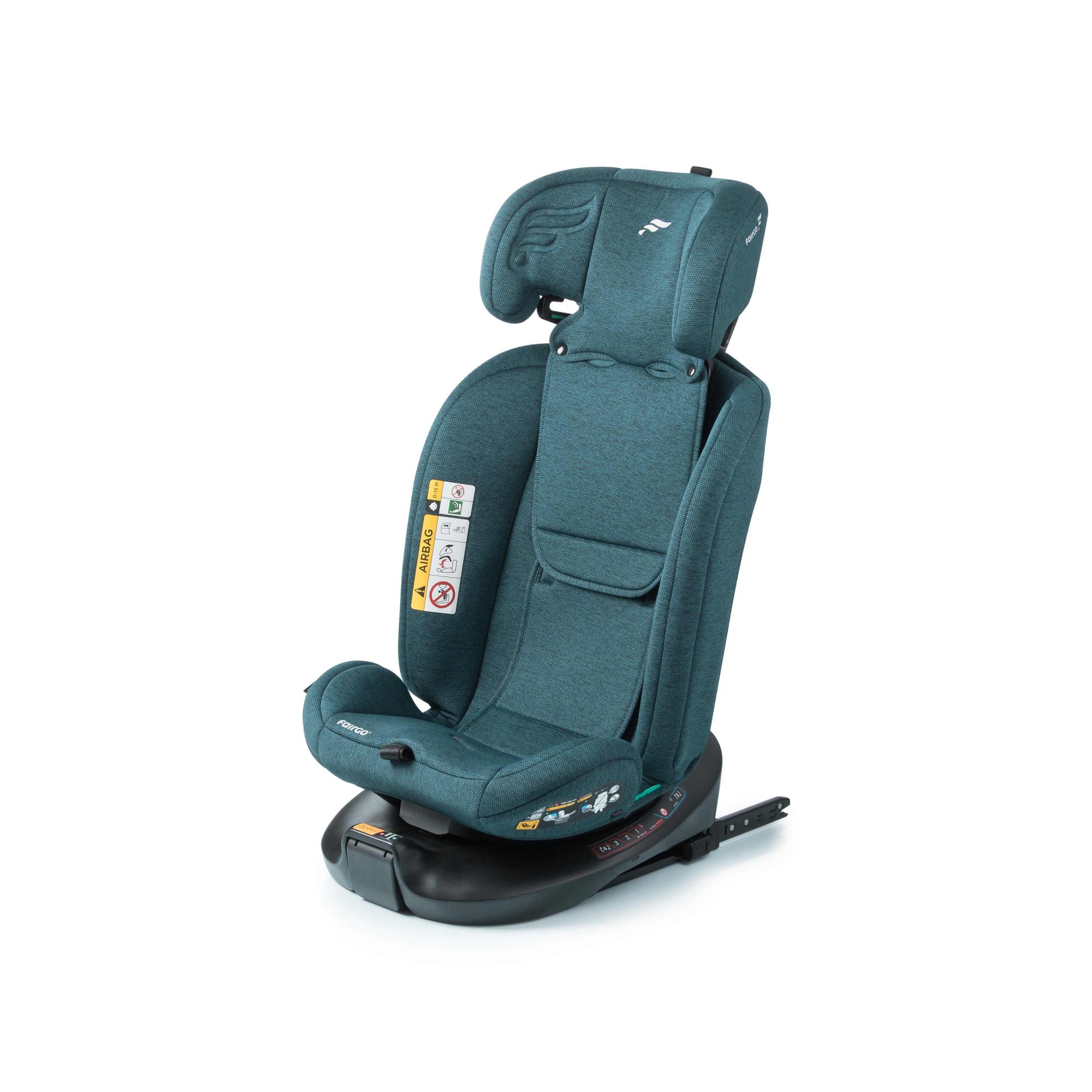 Silla de coche SPIN ISOFIX SUPPORT LEG (40-150cm) FAIRGO - Verde Verde-6