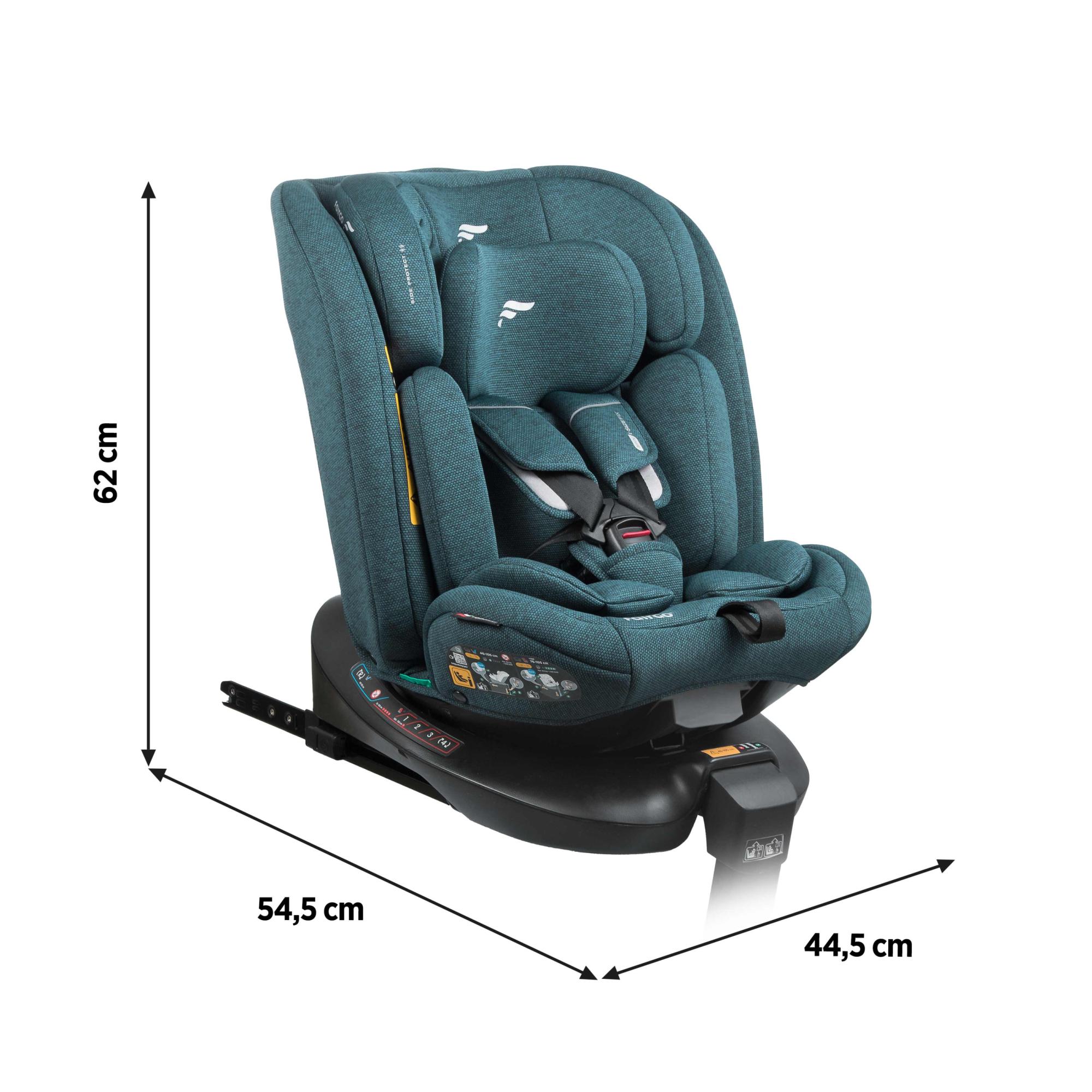 Silla de coche SPIN ISOFIX SUPPORT LEG (40-150cm) FAIRGO - Verde Verde-7