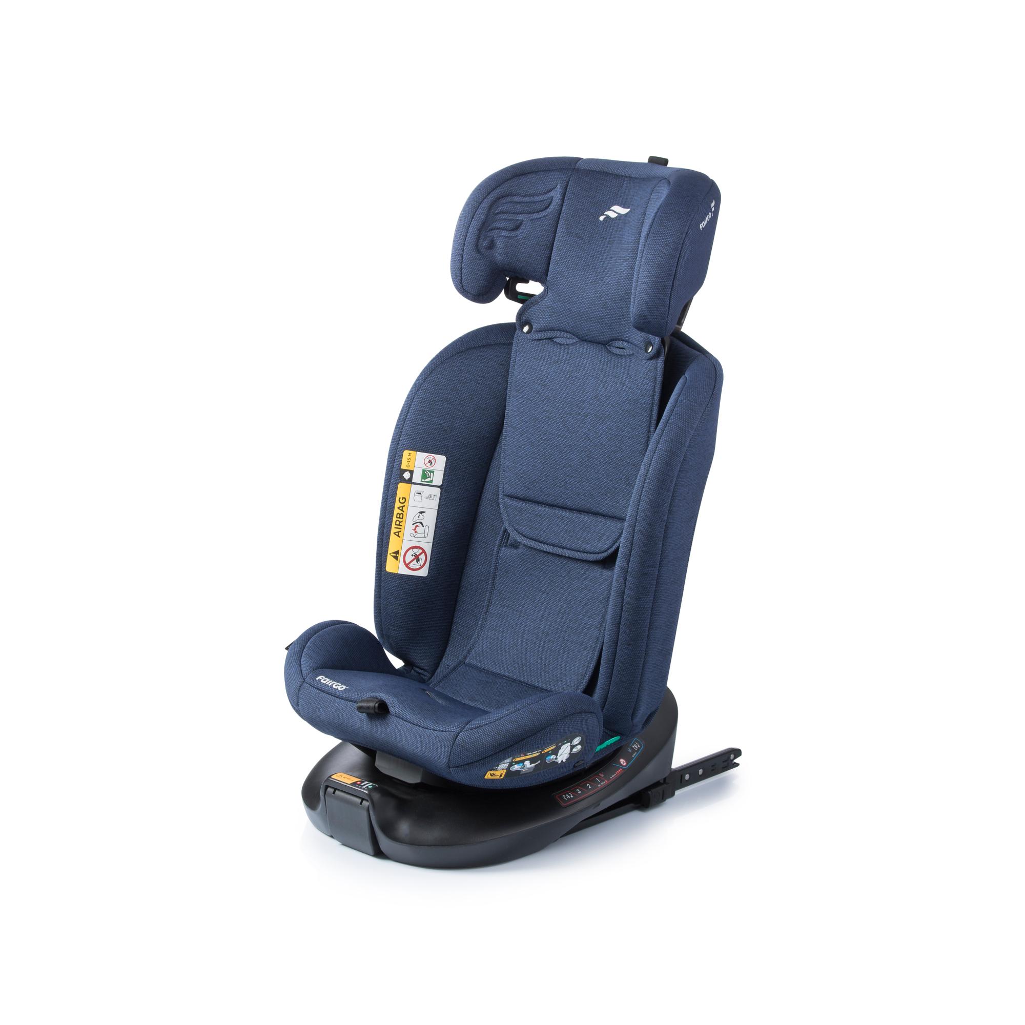 Silla de coche SPIN ISOFIX SUPPORT LEG (40-150cm) FAIRGO - Azul Azul-6
