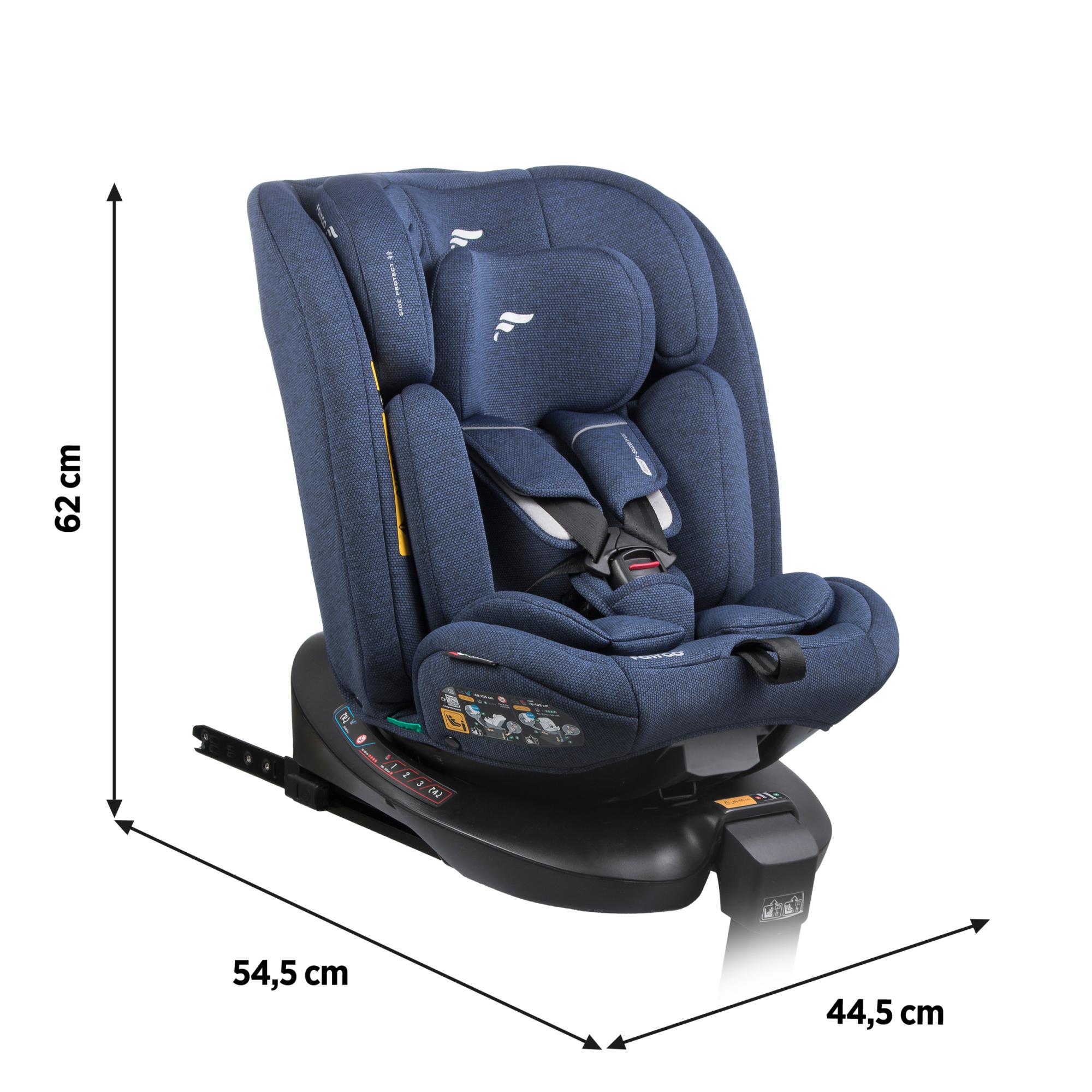 Silla de coche SPIN ISOFIX SUPPORT LEG (40-150cm) FAIRGO - Azul Azul-7