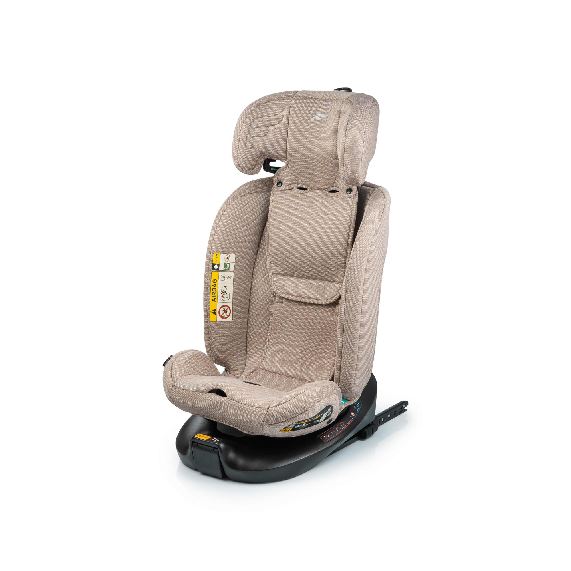 Cadeira Auto SPIN ISOFIX SUPPORT LEG (40-150cm) FAIRGO Bege-6