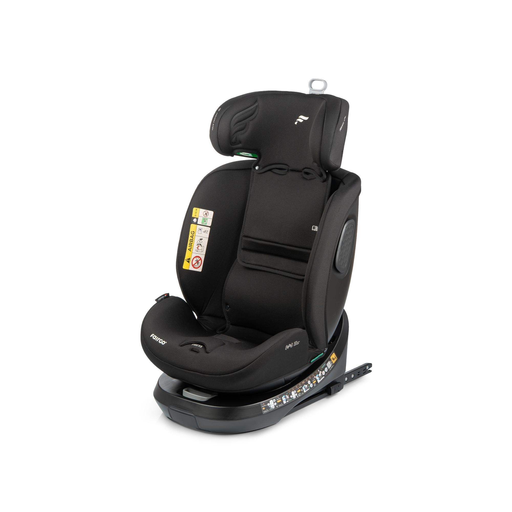 Silla de coche ADORE ISOFIX SUPPORT LEG (40-150cm) FAIRGO - Negro Negro-6