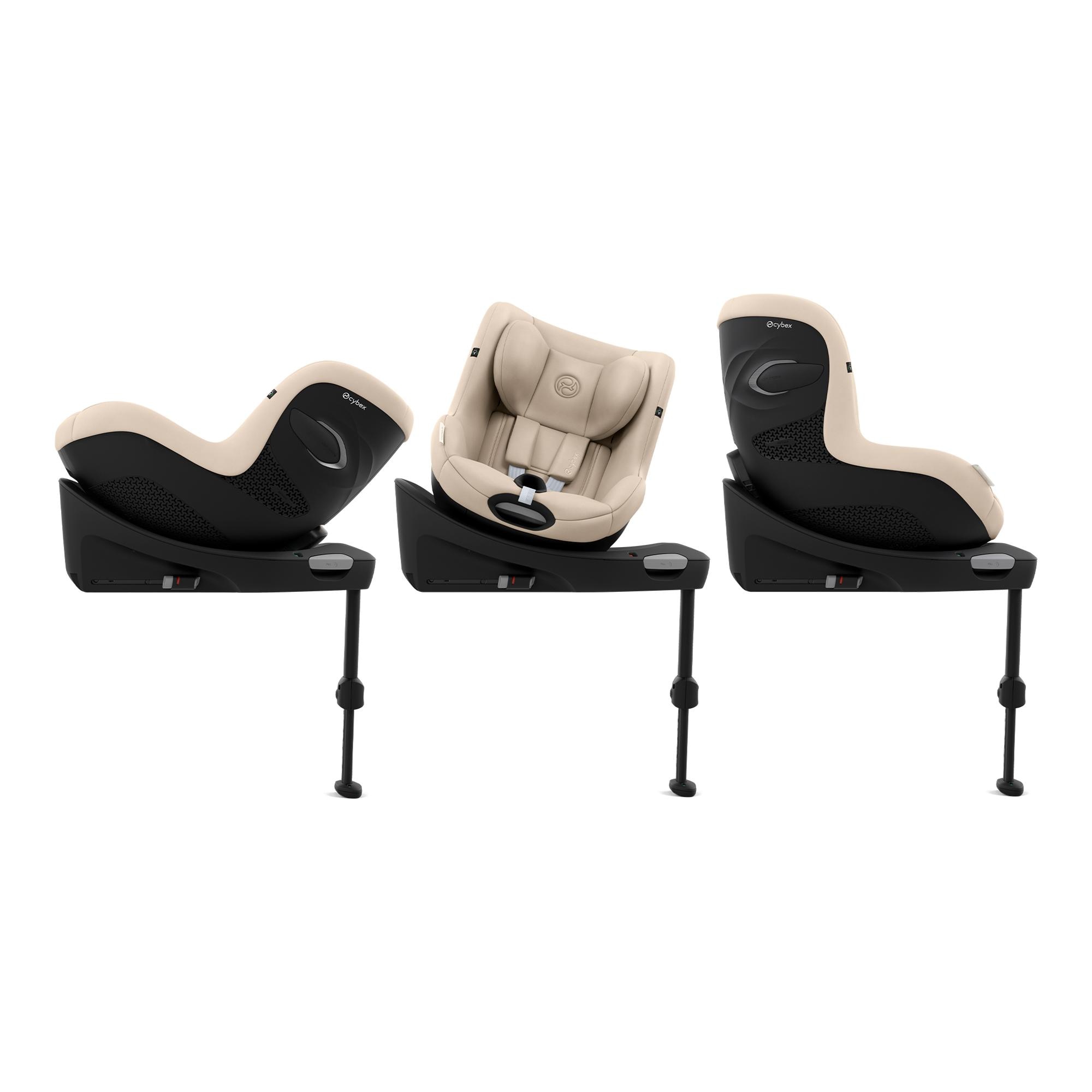 Cadeira Auto Sirona com Base (61 - 105 cm) Bege-3
