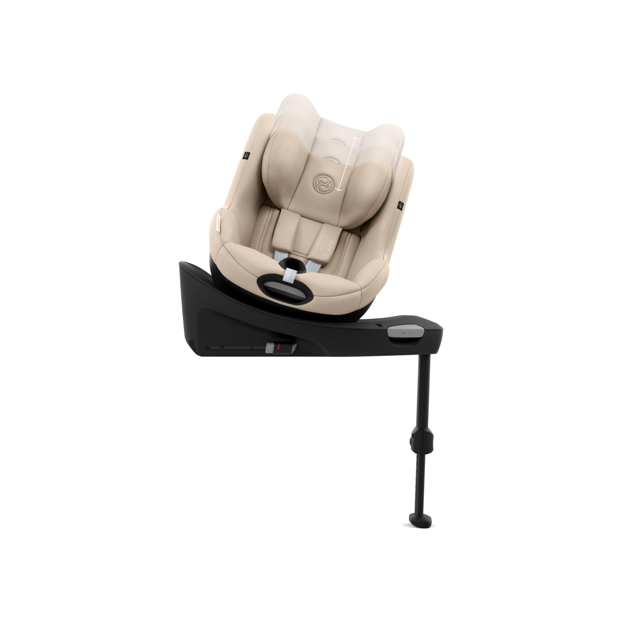 Cadeira Auto Sirona com Base (61 - 105 cm) Bege-6