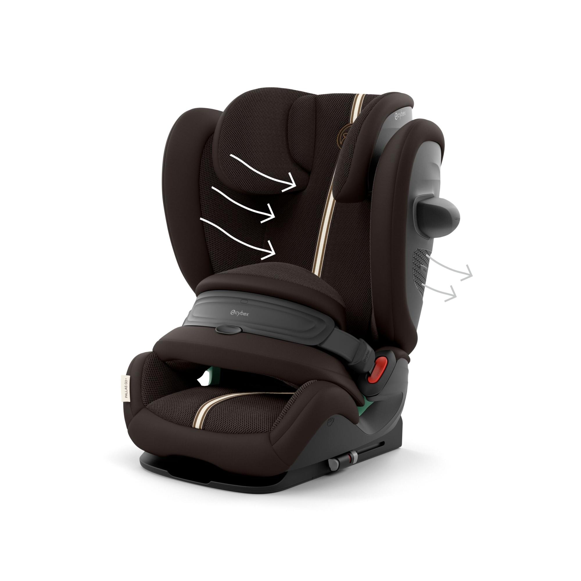 Silla de coche CYBEX Pallas G3 Plus (75 - 150 cm) - Gris Marrón oscuro-3