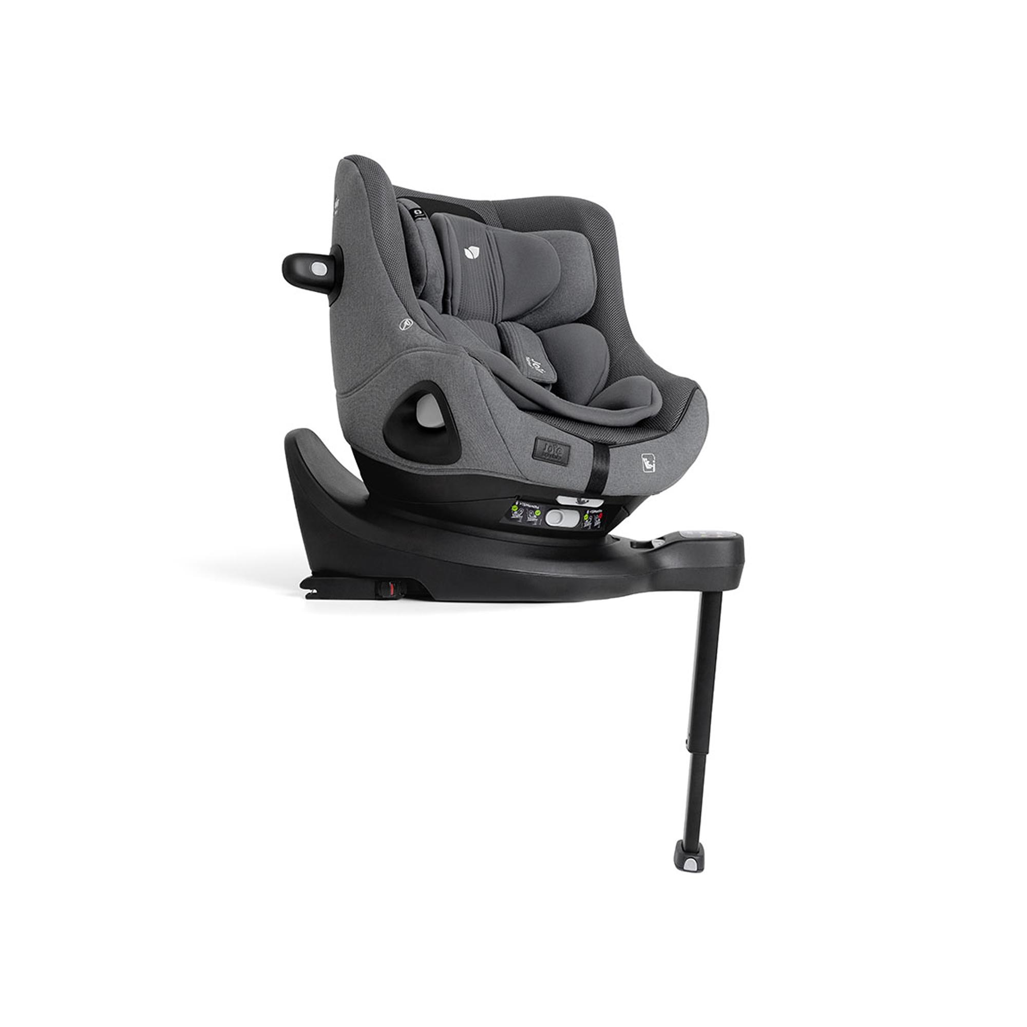 Silla de auto giratoria con base incorporada Joie Signature i-Harbour Pro (40-105 cm) - Gris oscuro Gris oscuro-3