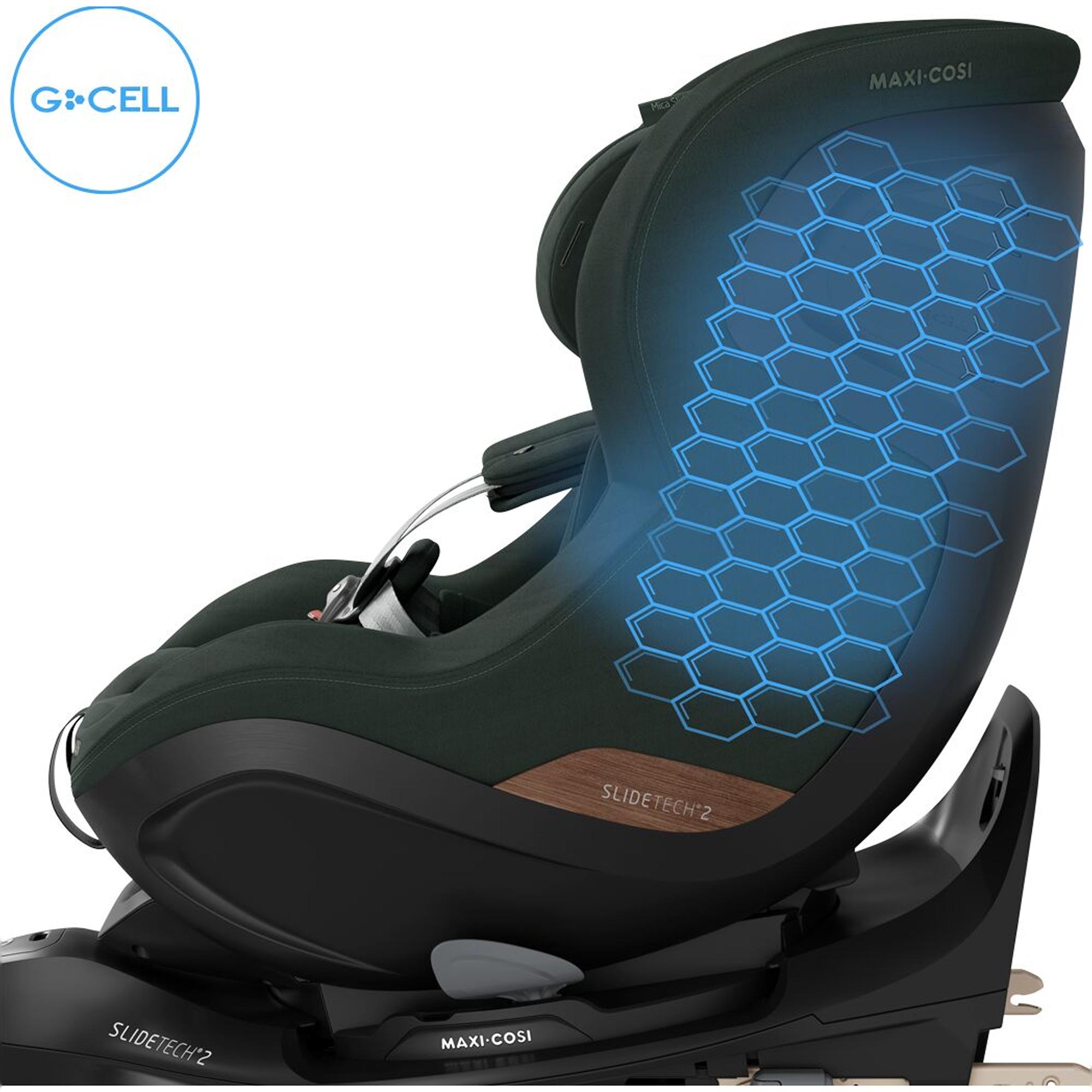 Imagen 4 de Silla de coche Maxi-Cosi Mica Slide Pro i-Size, 40-105cm, 0-4 años, 0-18 Kg - Verde oscuro Verde oscuro