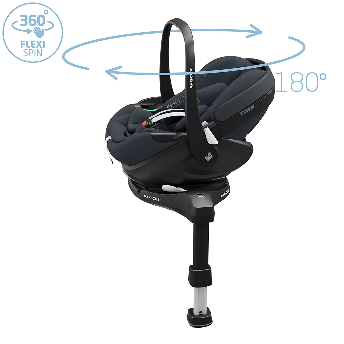 Cadeira Auto Pebble 360 Pro i-Size - 40x85 cm Cinzento-4