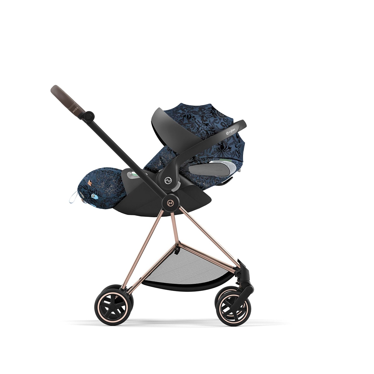 Silla de coche CYBEX Cloud T Jewels of Nature (45 - 87cm) - Azul oscuro Azul oscuro-5