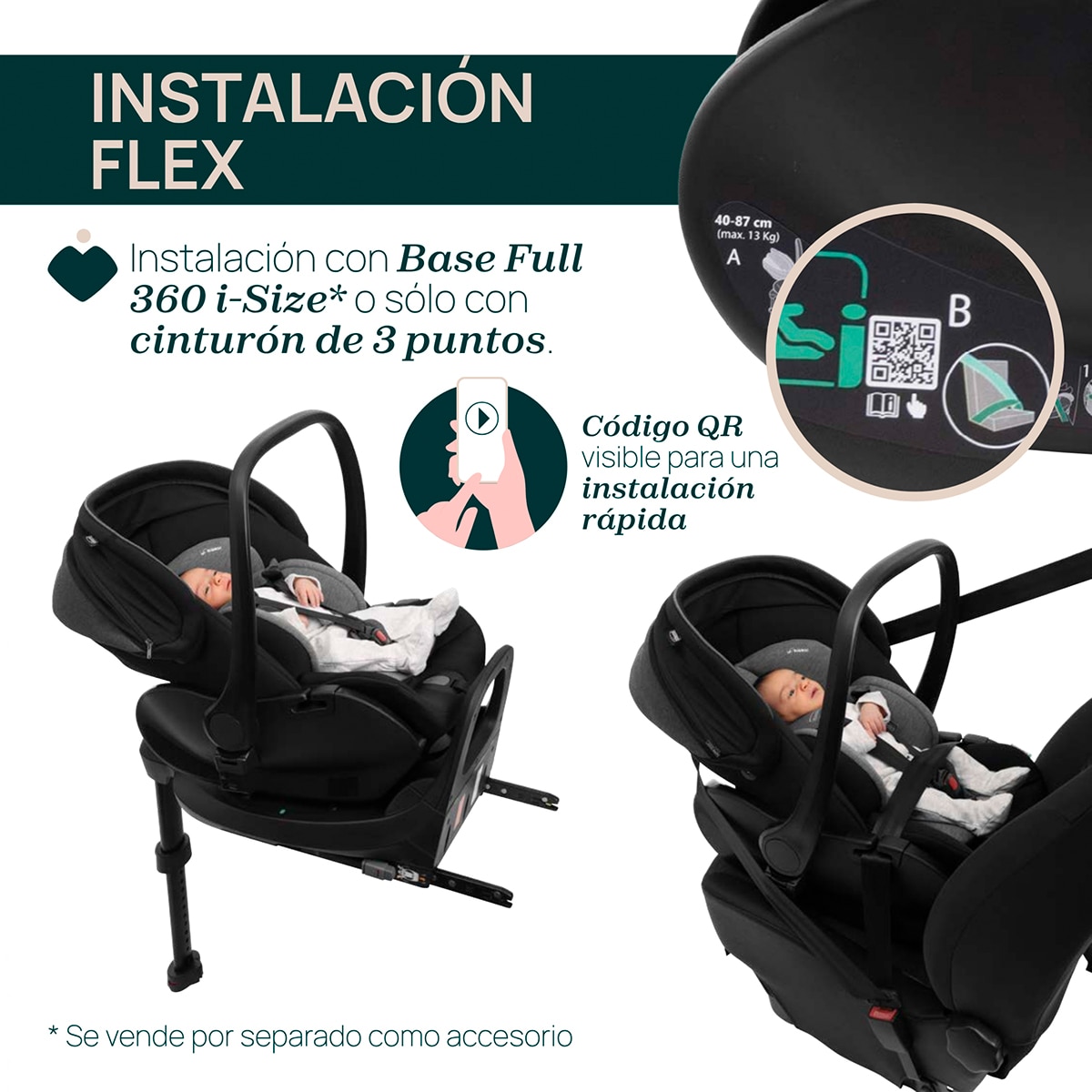 Cadeira Auto First Seat Recline i-Size - 40x87 cm Cinzento-3