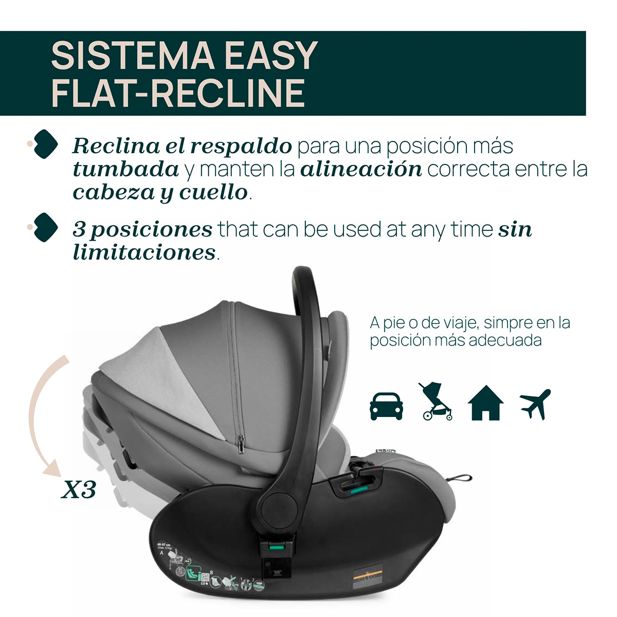 Cadeira Auto First Seat Recline i-Size - 40x87 cm Cinzento-6
