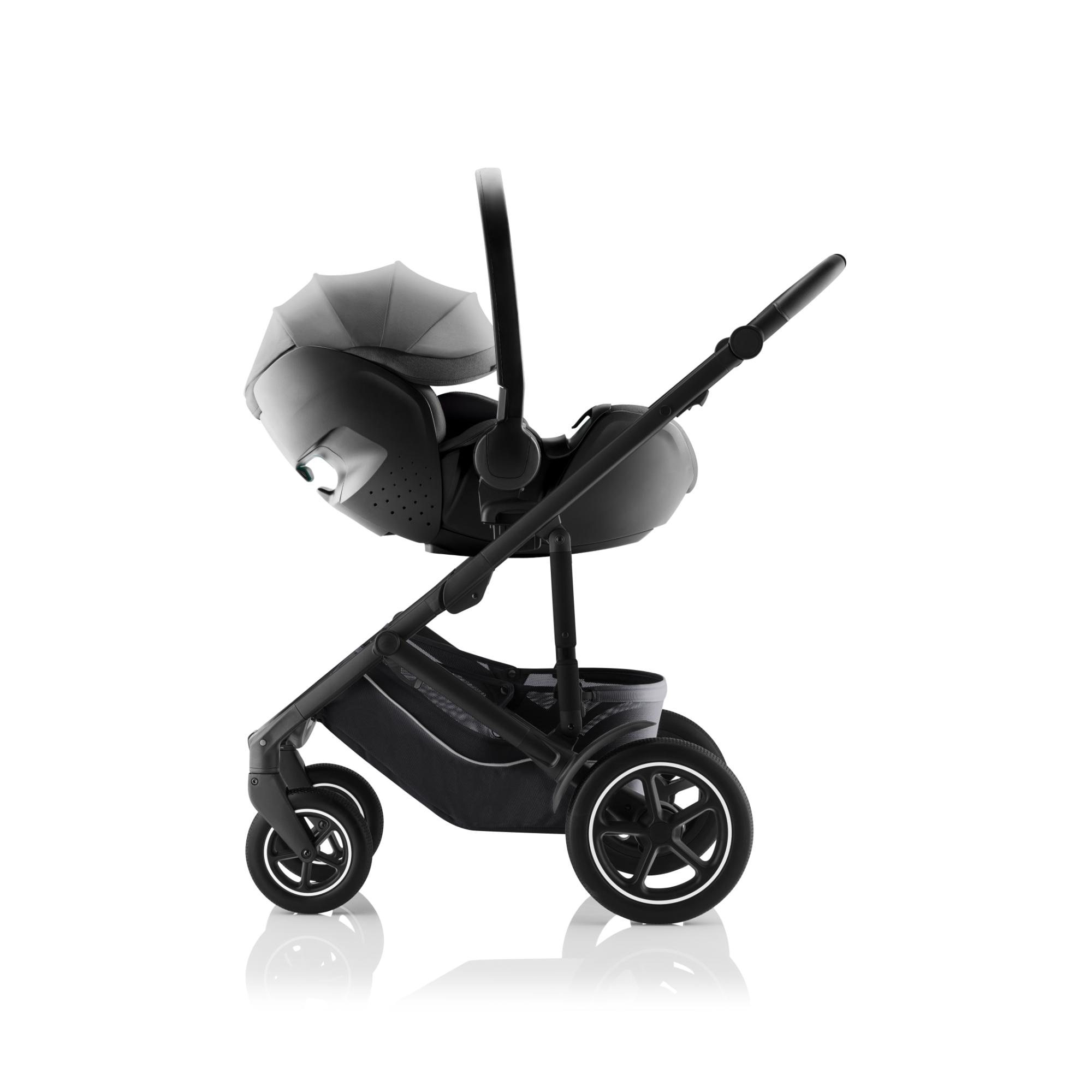 Silla de coche giratoria Britax Römer BABY-SAFE PRO Style (40-85 cm) con VARIO BASE 5Z - Gris Gris-11