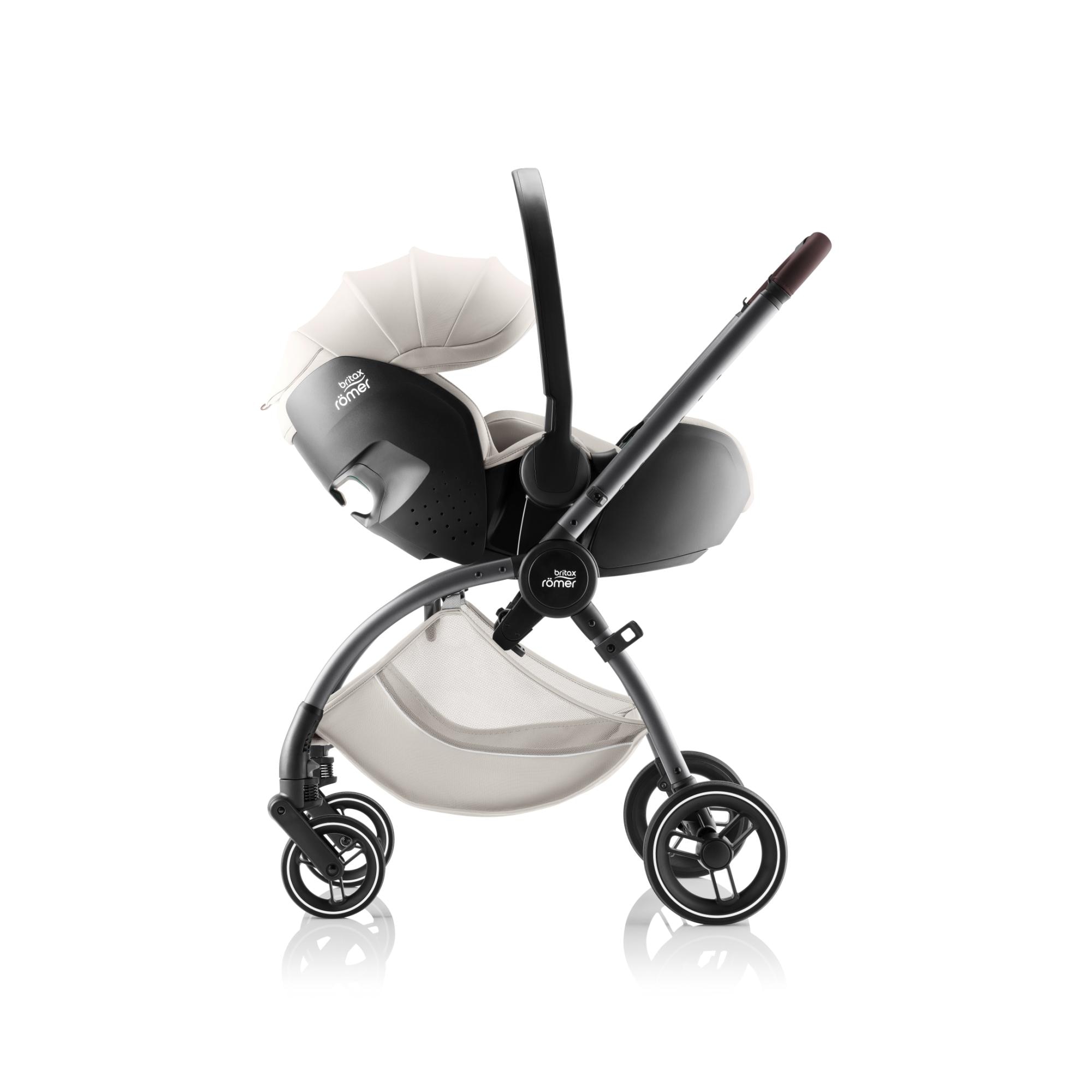 Silla de coche giratoria Britax Römer BABY-SAFE PRO Lux (40-85 cm) con VARIO BASE 5Z - Topo Topo-11