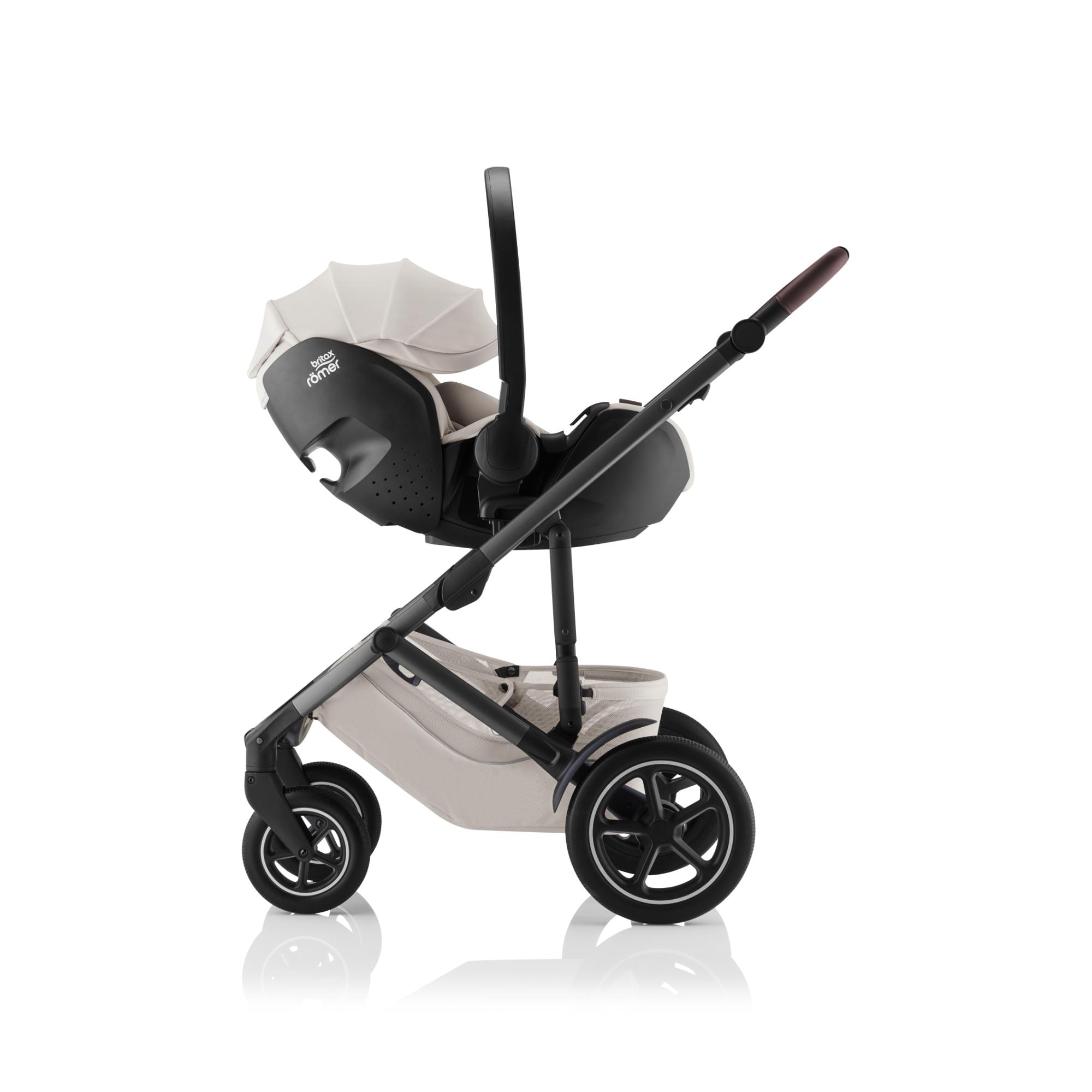 Silla de coche giratoria Britax Römer BABY-SAFE PRO Lux (40-85 cm) con VARIO BASE 5Z - Topo Topo-12