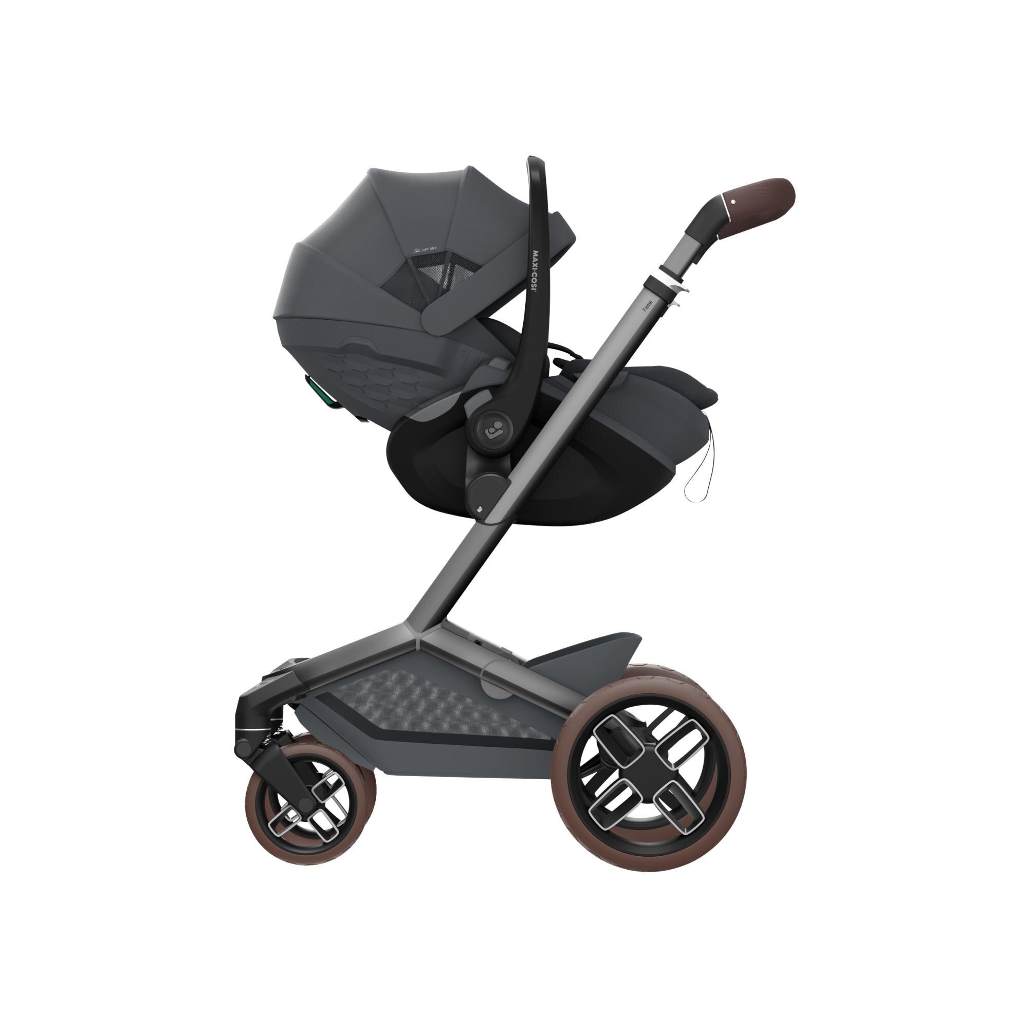 Portabebé Maxi-Cosi PEBBLE SLIDE PRO, 40-87cm, 0-24meses. <13Kg - Negro Negro-4