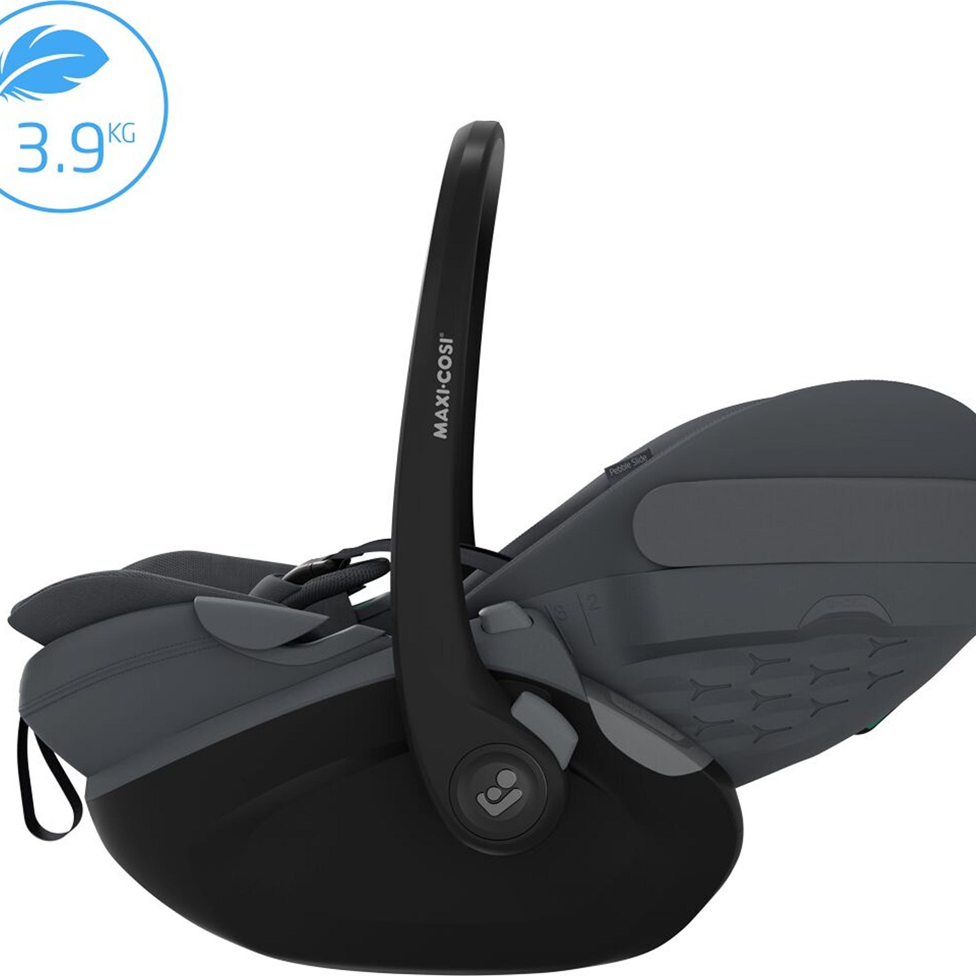 Portabebé Maxi-Cosi PEBBLE SLIDE PRO, 40-87cm, 0-24meses. <13Kg - Negro Negro-7