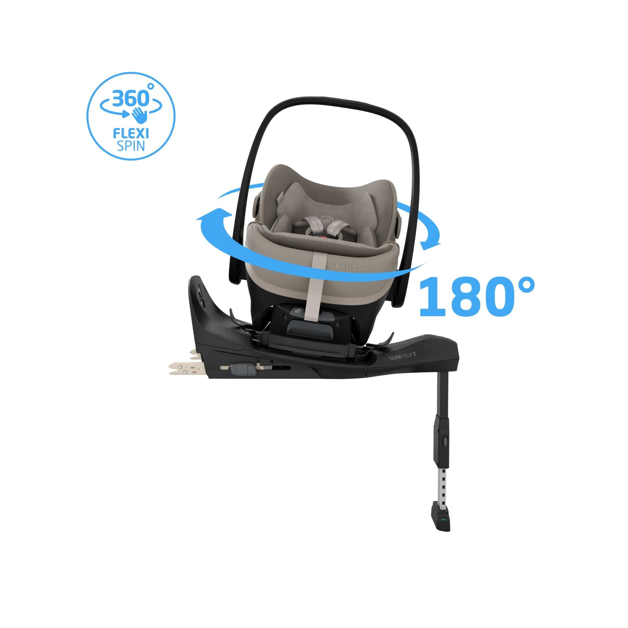 Portabebé Maxi-Cosi PEBBLE SLIDE PRO, 40-87cm, 0-24meses. <13Kg - Beige Beige-2