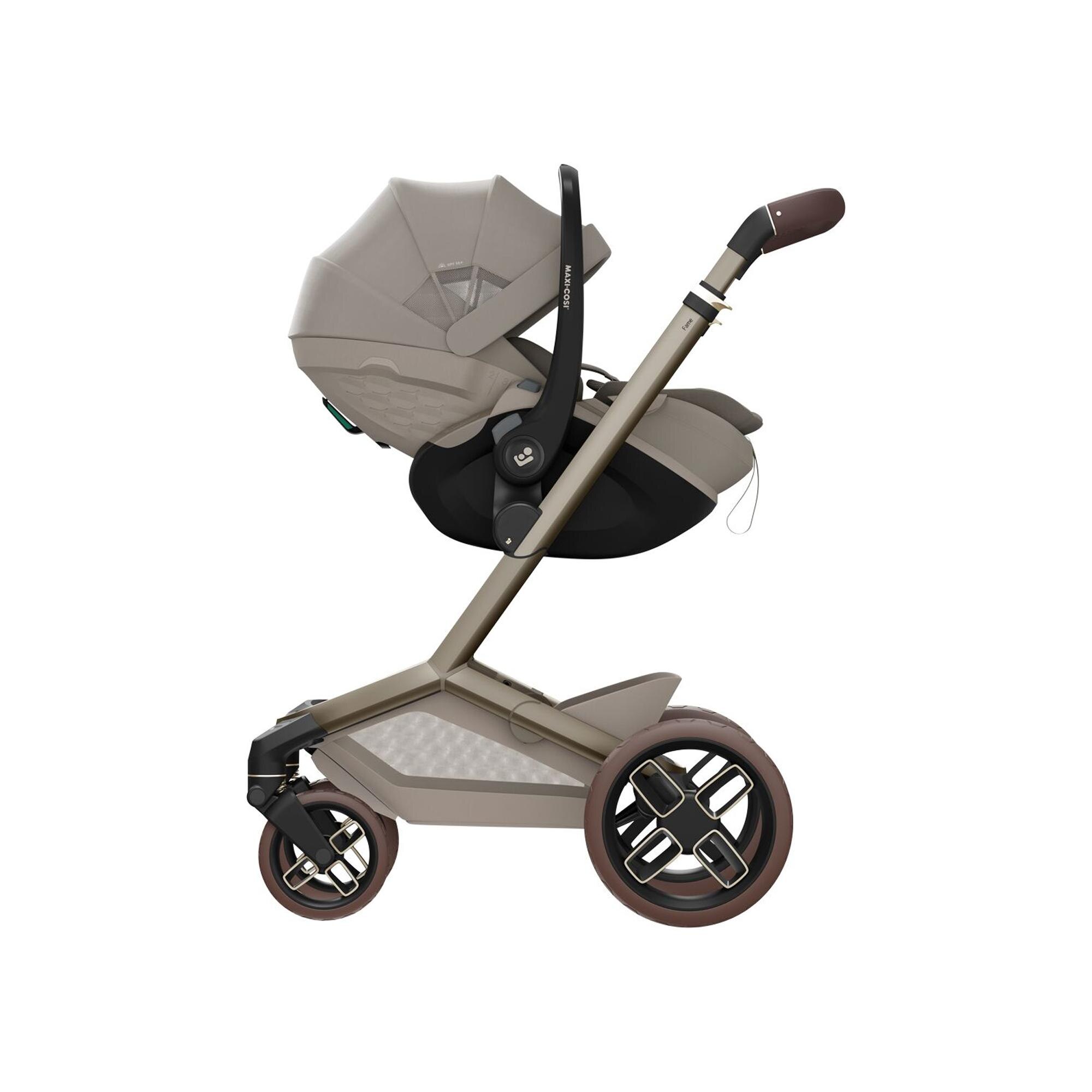 Portabebé Maxi-Cosi PEBBLE SLIDE PRO, 40-87cm, 0-24meses. <13Kg - Beige Beige-4