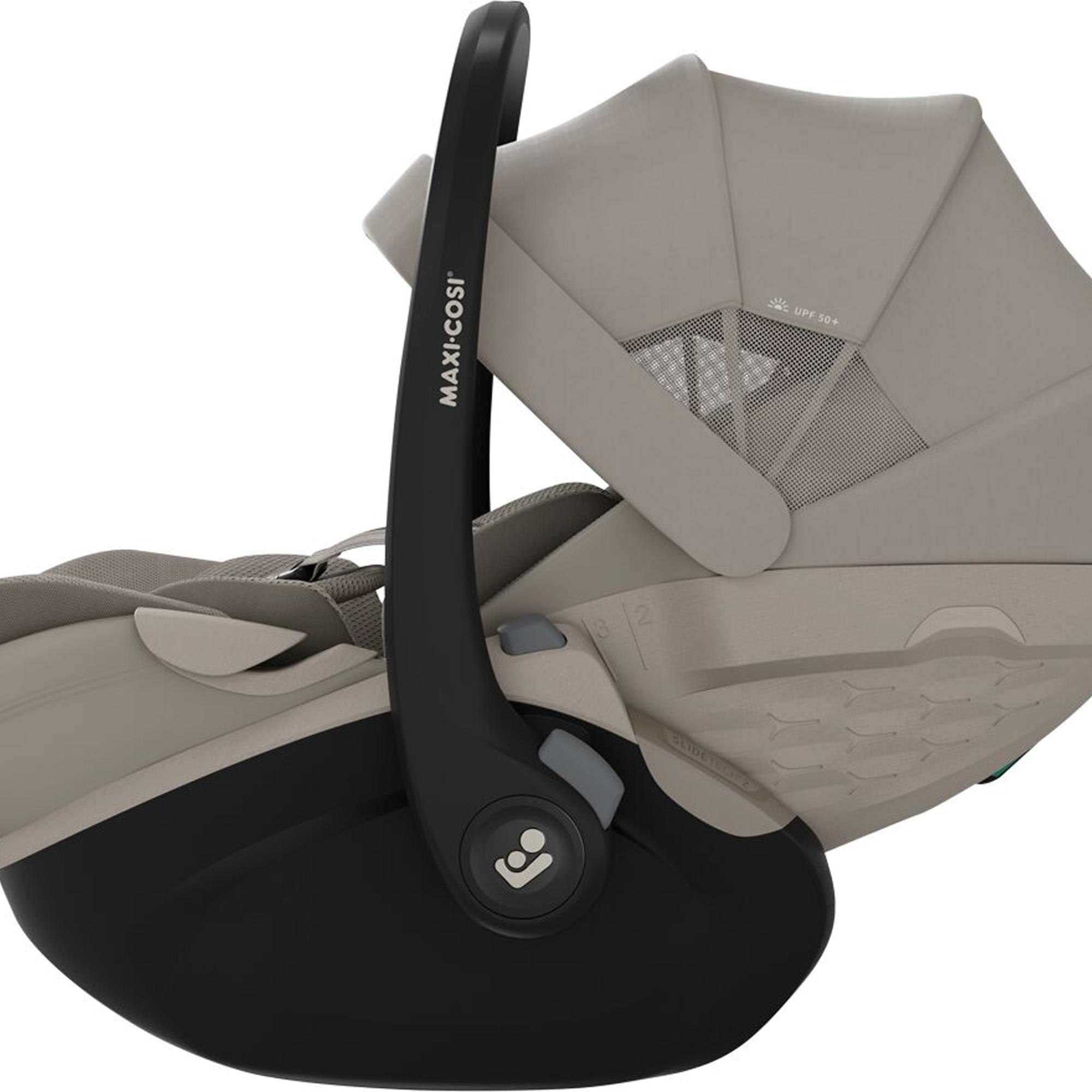 Portabebé Maxi-Cosi PEBBLE SLIDE PRO, 40-87cm, 0-24meses. <13Kg - Beige Beige-5