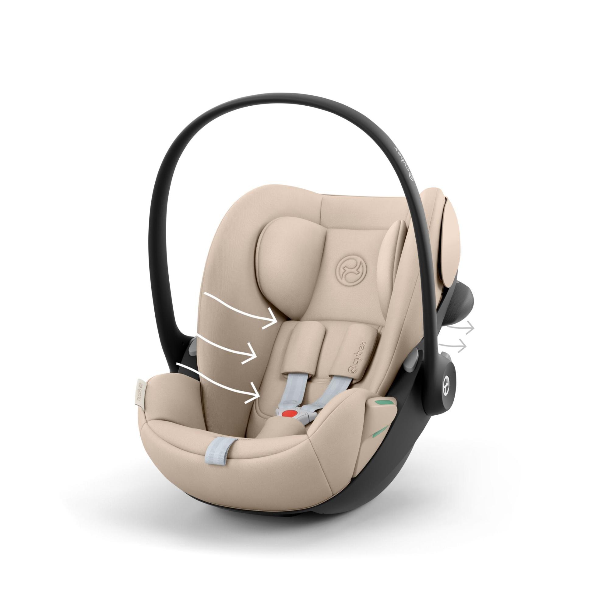 Silla de coche portabebés CYBEX Cloud G3 (40 - 87 cm) - Beige Beige-6