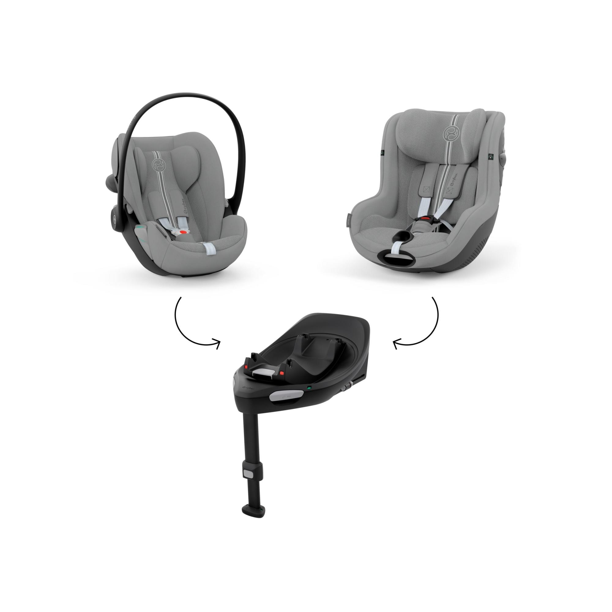 Silla de coche portabebés CYBEX Cloud G3 Plus (40 - 87 cm) - Gris Natural Gris Natural-8