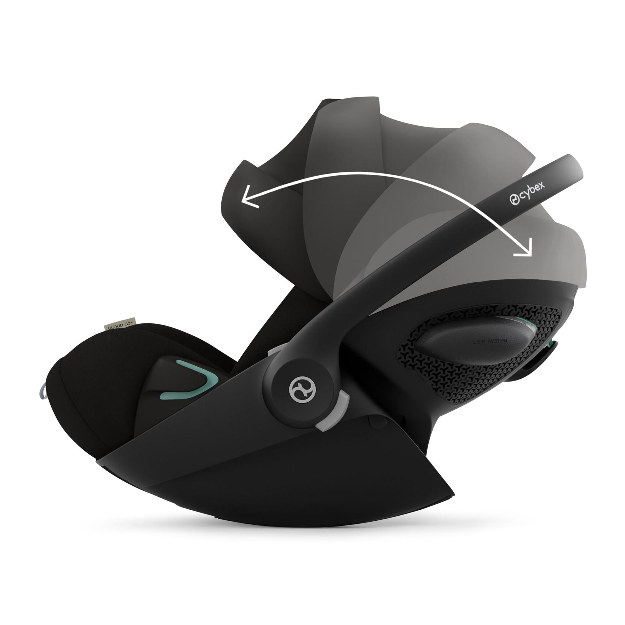 Silla de coche portabebés CYBEX Cloud G3 Plus (40 - 87 cm) - Negro Negro-7