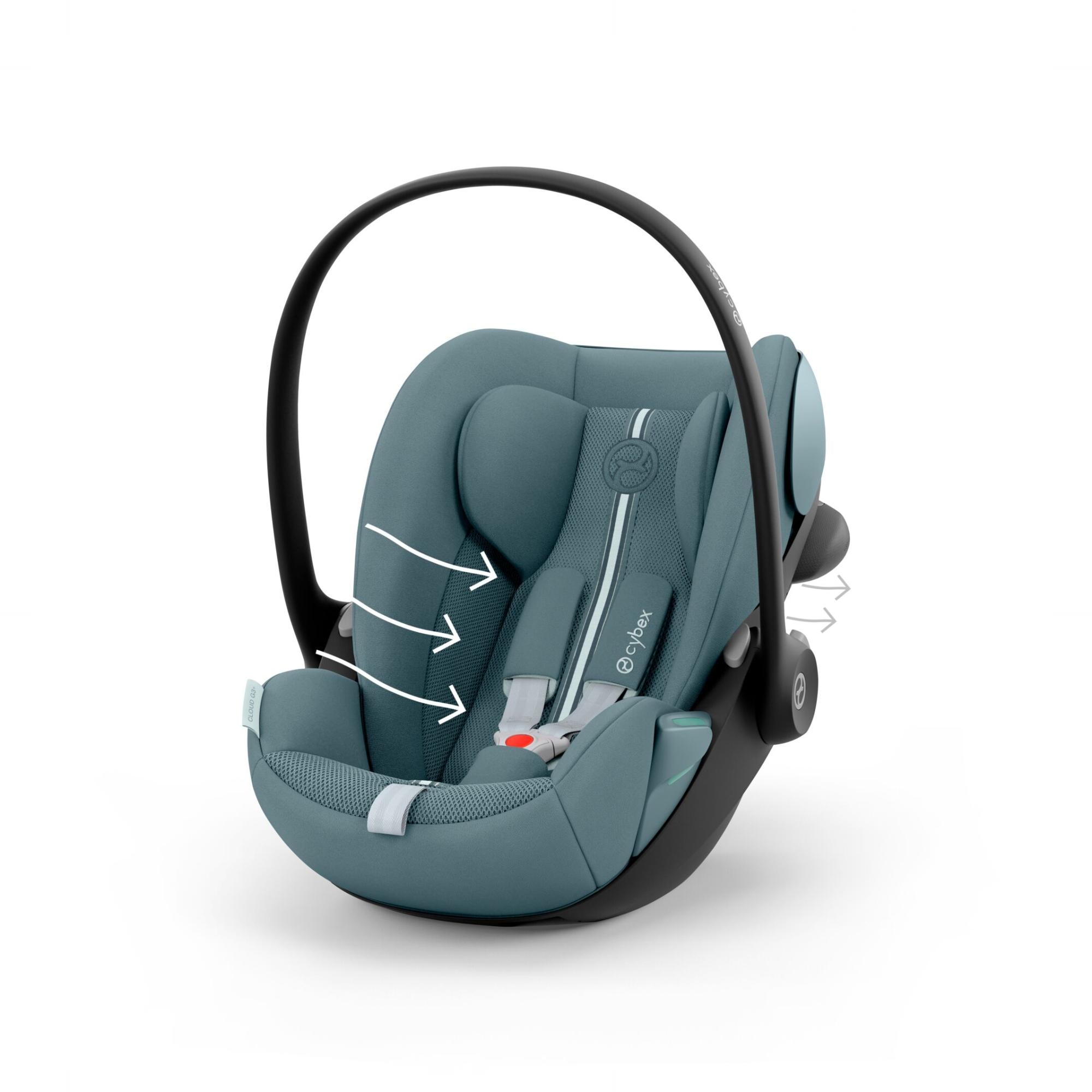 Silla de coche portabebés CYBEX Cloud G3 Plus (40 - 87 cm) - Azul Azul-5