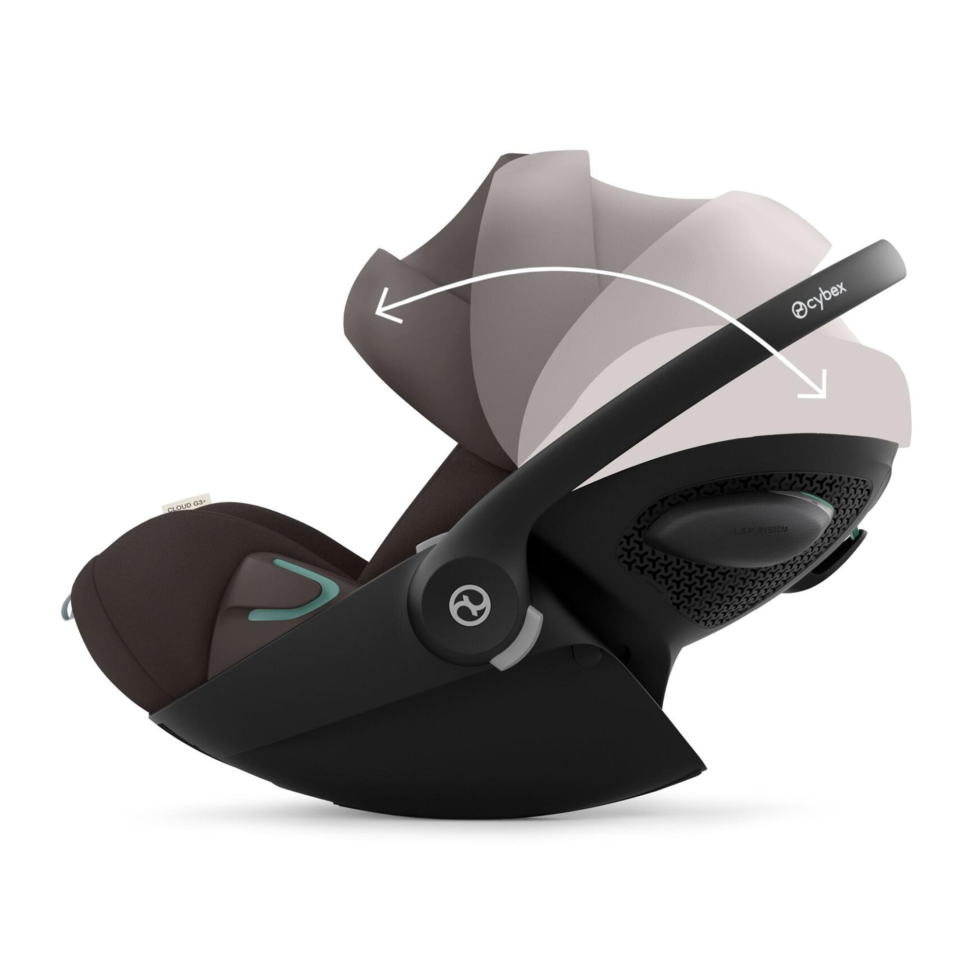 Silla de coche portabebés CYBEX Cloud G3 Plus (40 - 87 cm) - Marrón oscuro Marrón oscuro-7