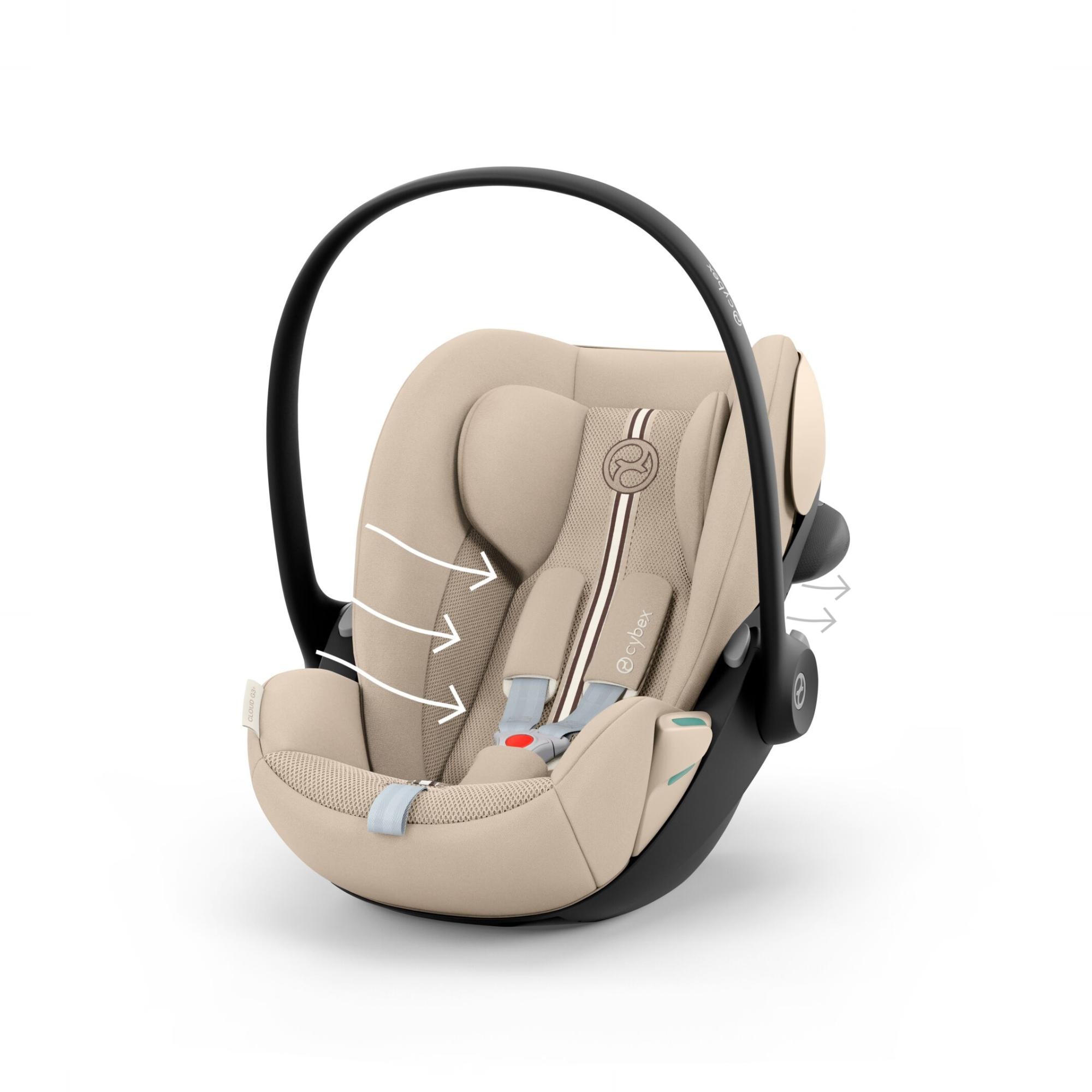 Silla de coche portabebés CYBEX Cloud G3 Plus (40 - 87 cm) - Beige Beige-5