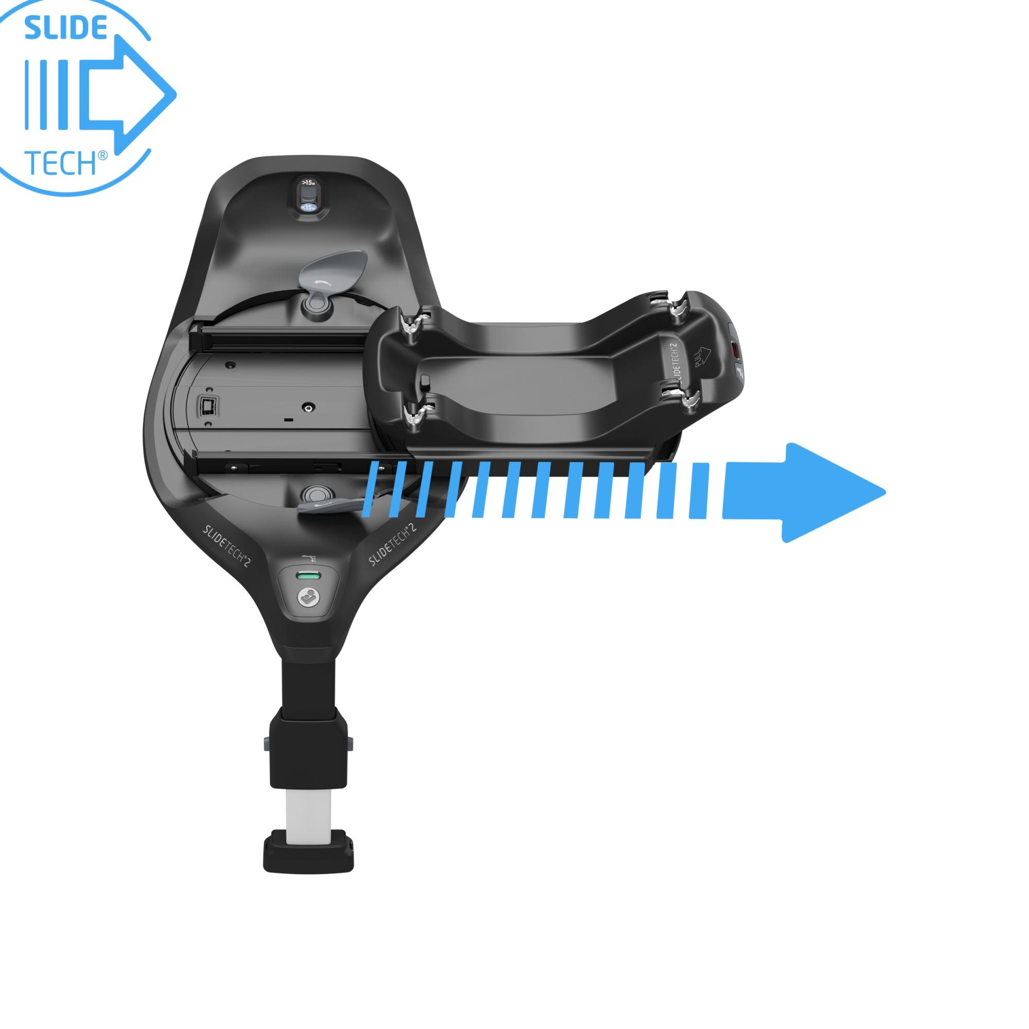 Base Familyfix Slide Pro, 40-105 cm, 0-4 Anos, - 17 kg Preto-6