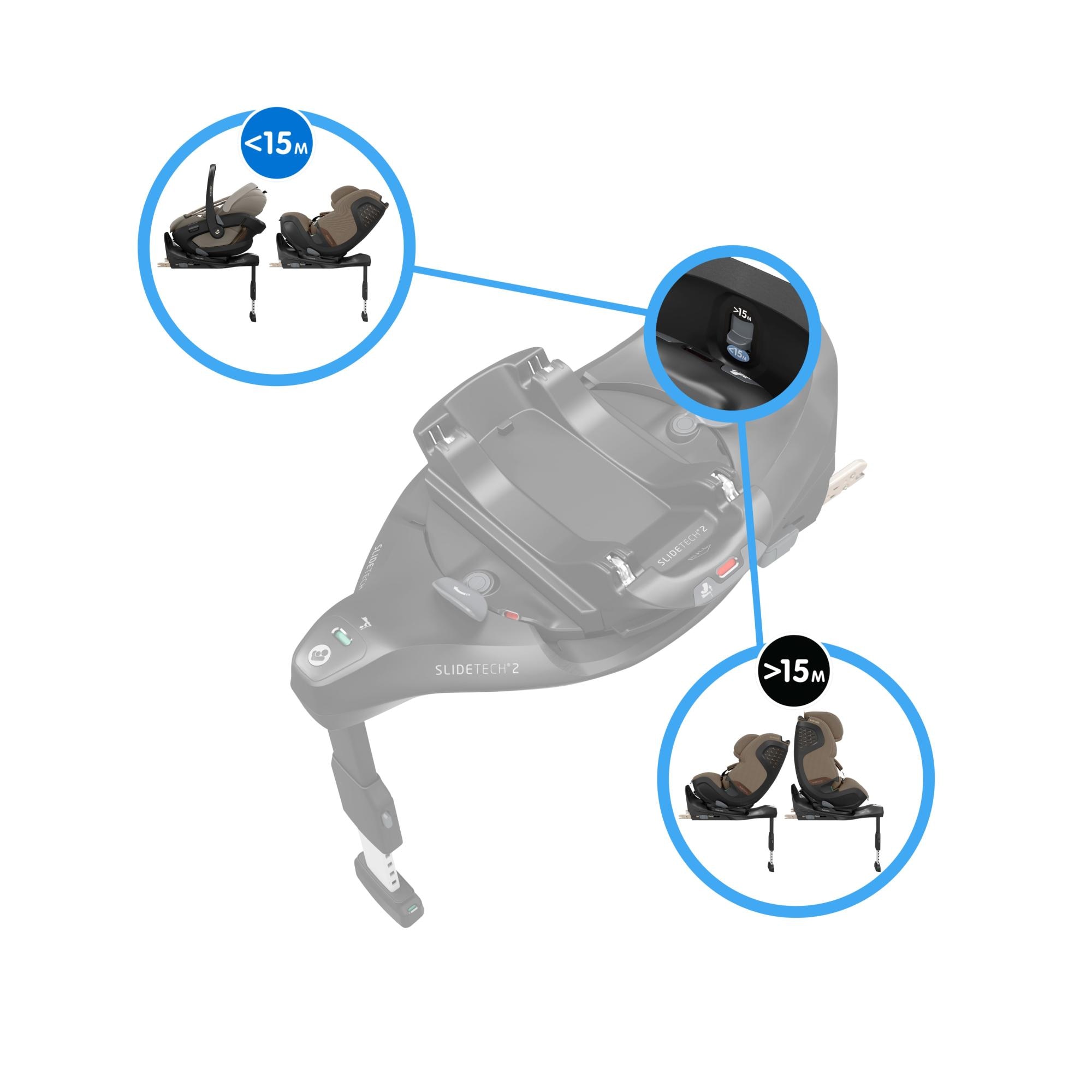Base Familyfix Slide Pro, 40-105 cm, 0-4 Anos, - 17 kg Preto-10