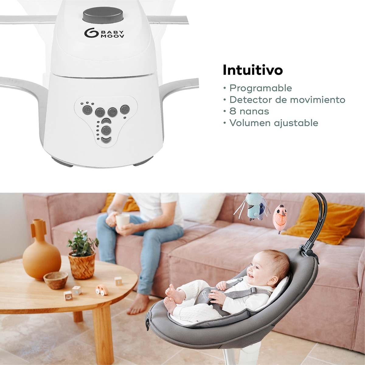 Baloiço Motorizado Swoon Motion Antracite-5