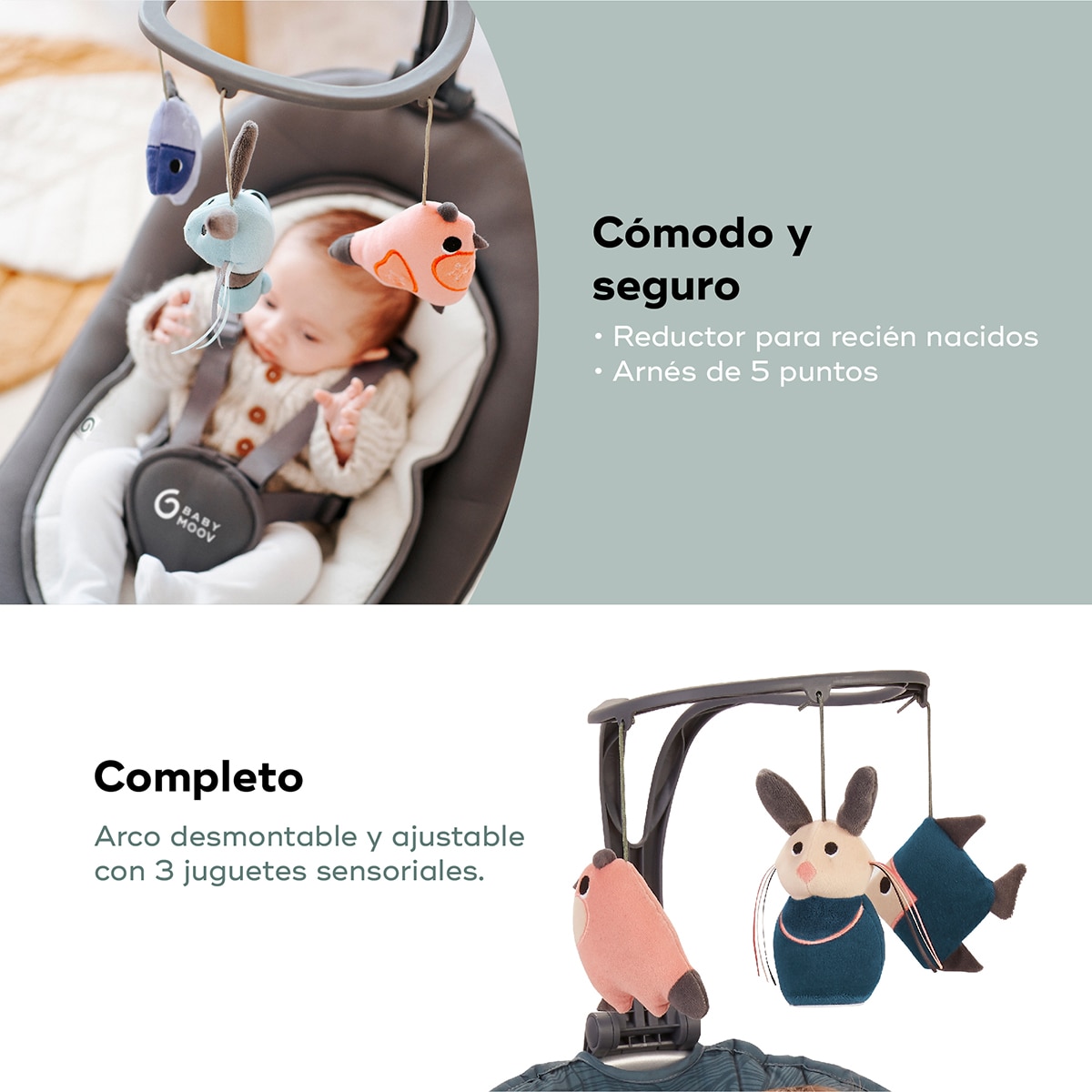 Baloiço Motorizado Swoon Motion Antracite-6