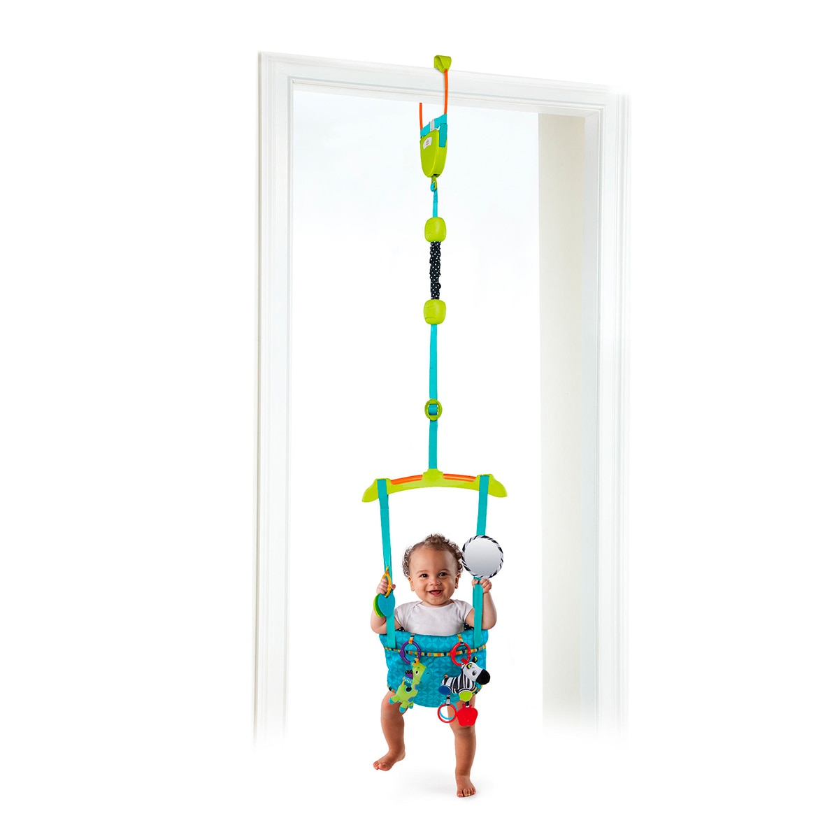 Saltador de Porta + Bright Starts + Bounce 'n Spring Deluxe Door Jumper Multicolor-10
