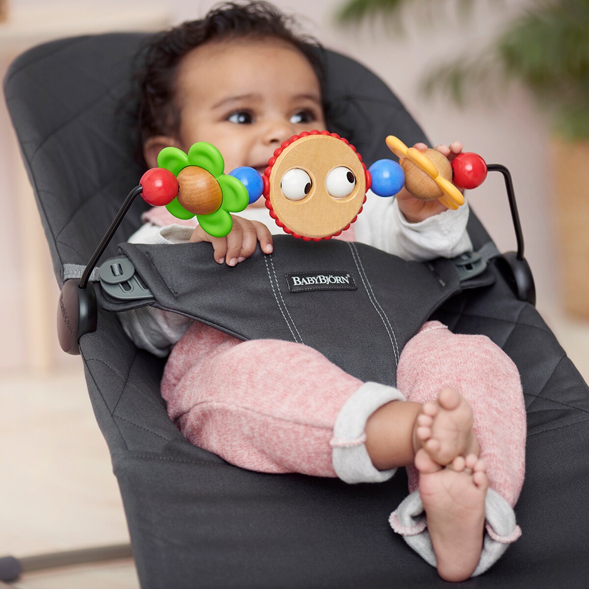 Brinquedo de madeira para Rede Balance multicolor Multicolor-3