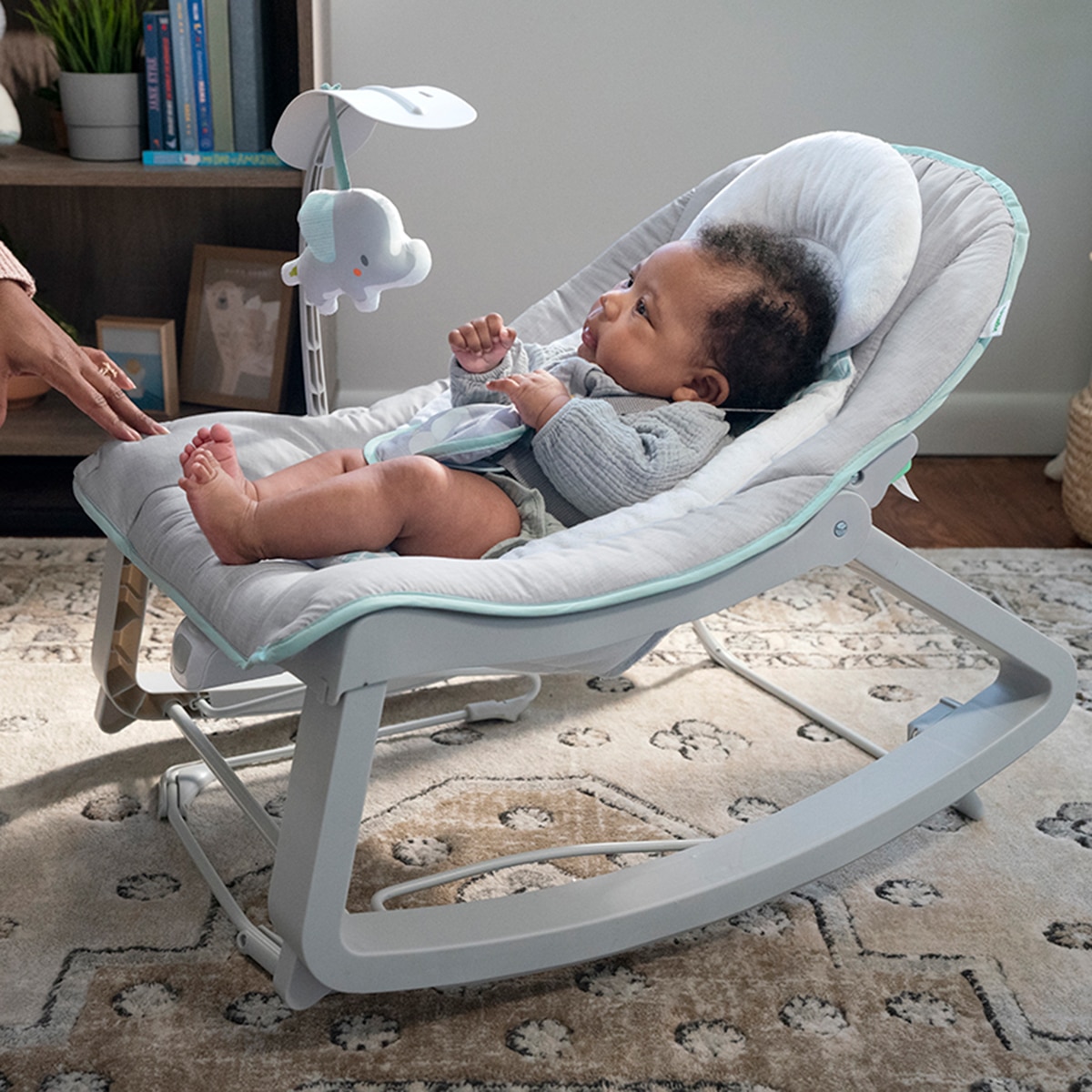 Espreguiçadeira Grow White Me Bounce & Rock Seat Weaver multicolor Multicolor-8