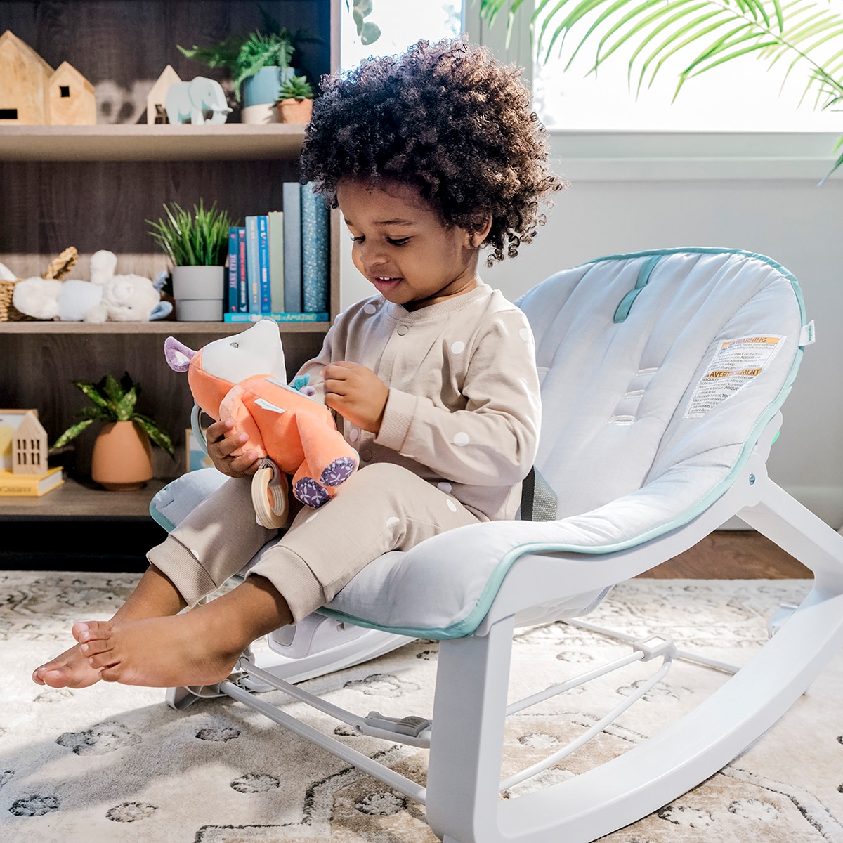 Espreguiçadeira Grow White Me Bounce & Rock Seat Weaver multicolor Multicolor-11