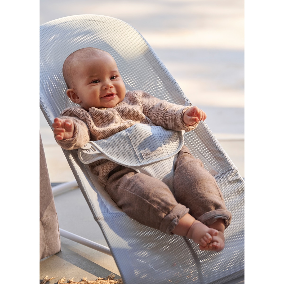 Hamaca Babybjörn Balance Soft tejido Mesh - Gris claro Gris claro-16