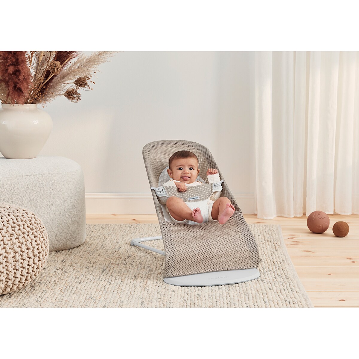 Hamaca Babybjörn Balance Soft, tejido Mesh Multicolor-3