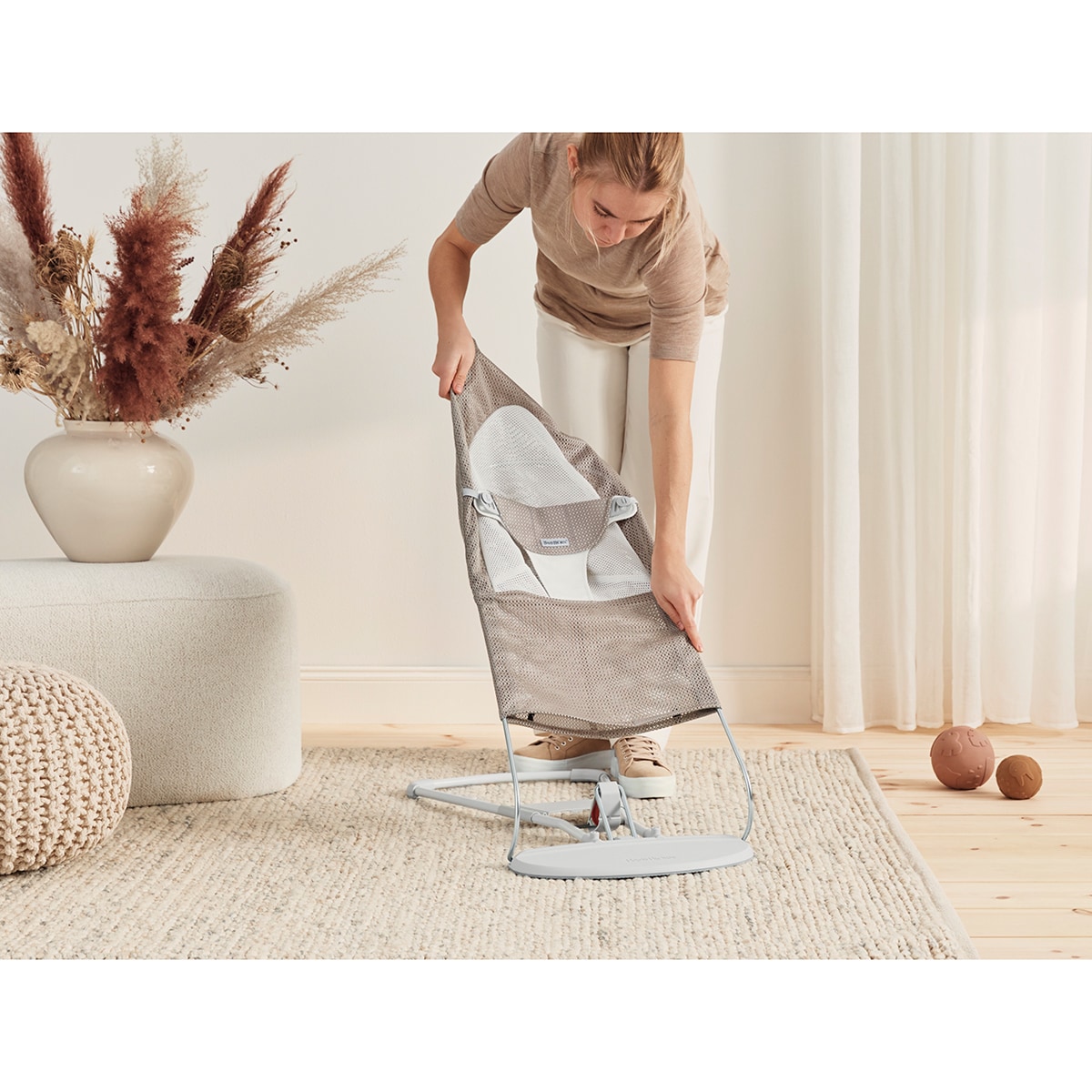 Hamaca Babybjörn Balance Soft, tejido Mesh Multicolor-9