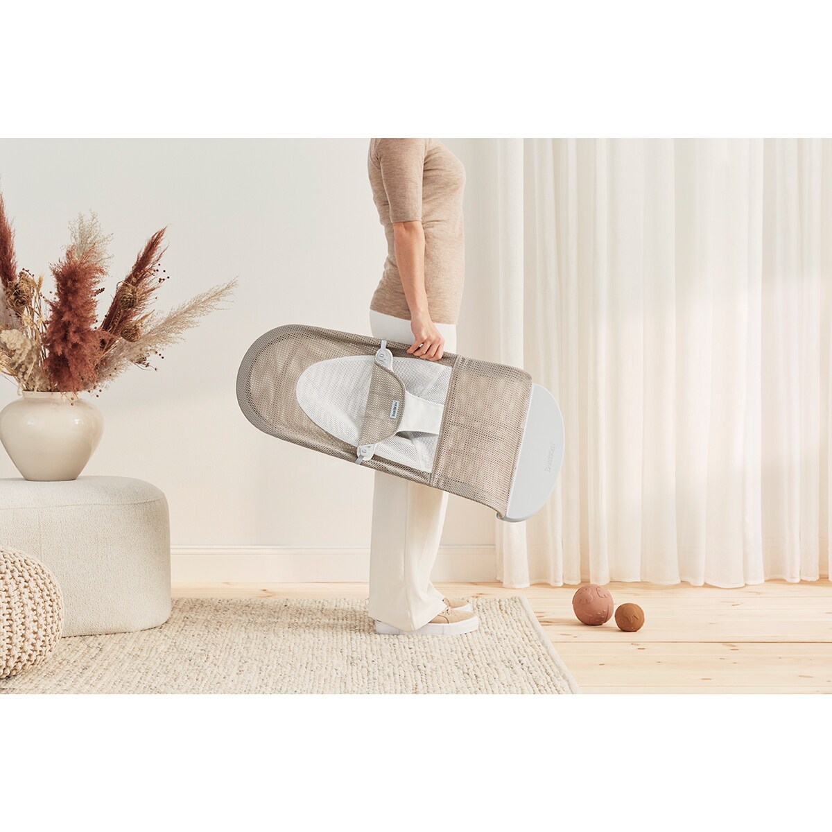 Hamaca Babybjörn Balance Soft, tejido Mesh Multicolor-11