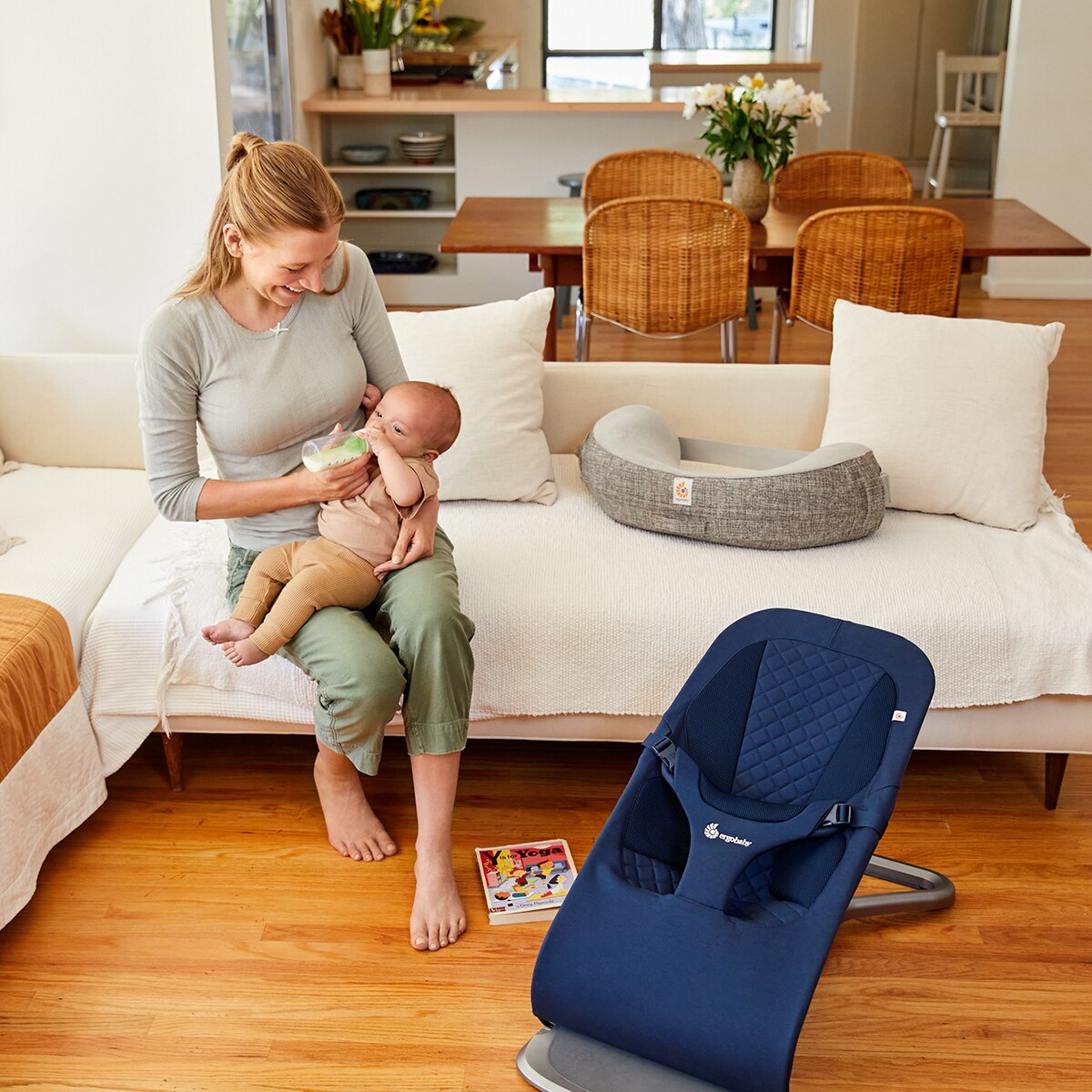 Hamaca 3 en 1 Ergobaby Evolve Azul oscuro Azul oscuro-9