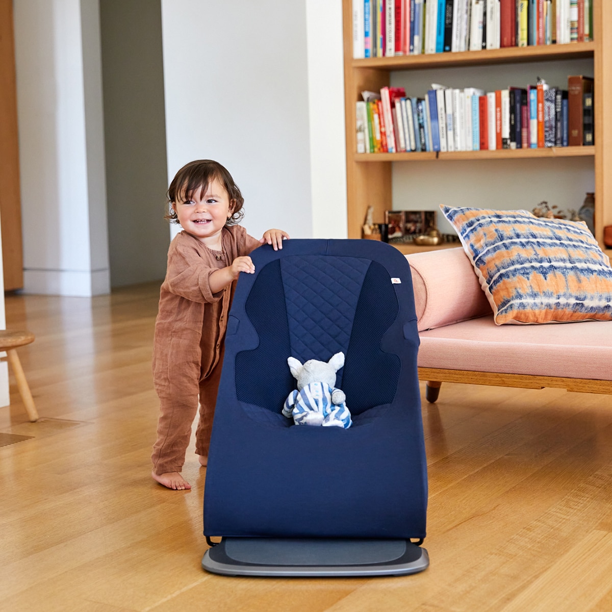 Hamaca 3 en 1 Ergobaby Evolve Azul oscuro Azul oscuro-16